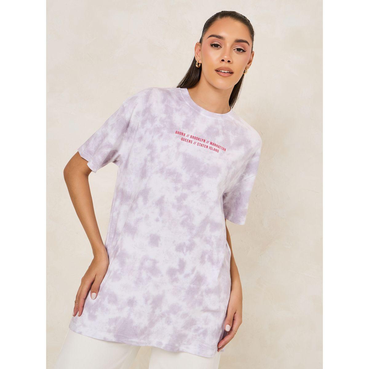 Styli Oversized Tie and Dye Limitless Slogan T-Shirt-women-clothing-tshirts-image-3