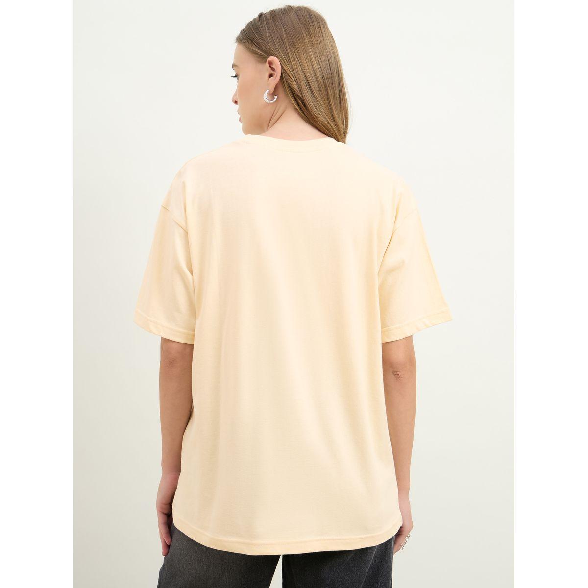 Styli Oversized Summer Paradise Graphic Dropped Shoulder T-Shirt-women-clothing-tshirts-image-5