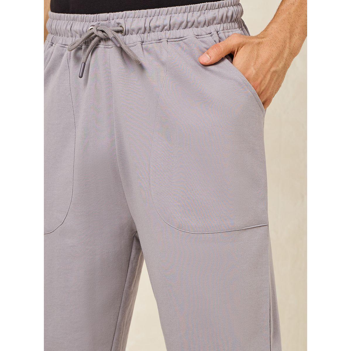 Styli Oversized Terry Jogger with Panel Pocket & Elasticated Cuff-men-clothing-bottoms-joggers-image-3