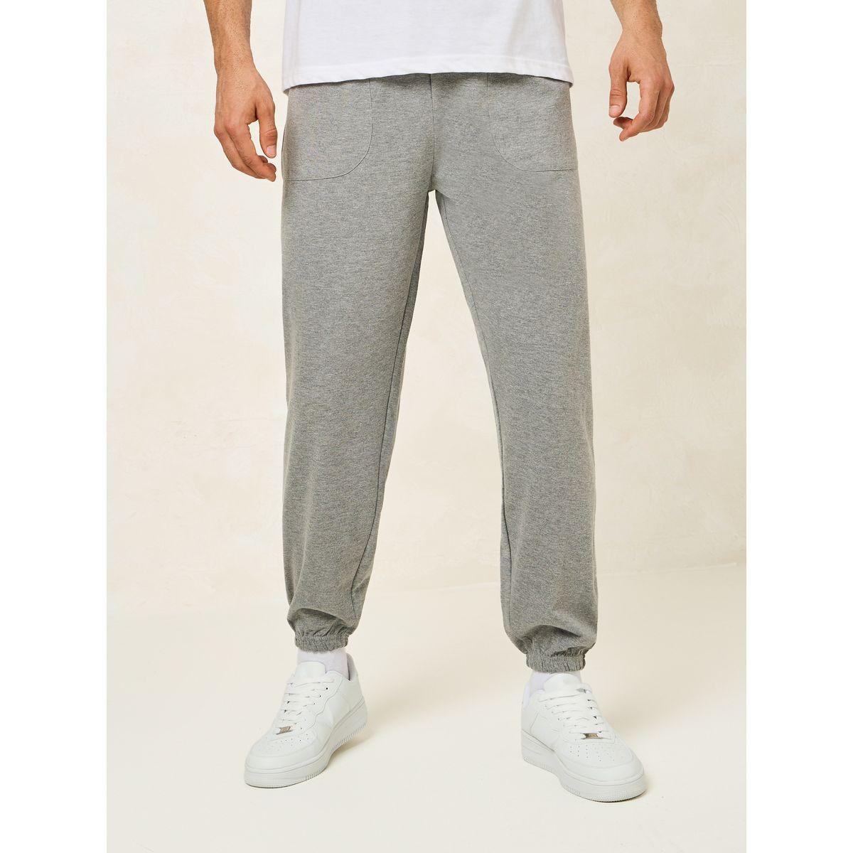 Styli Oversized Terry Jogger with Panel Pocket & Elasticated Cuff-men-clothing-bottoms-joggers-image-1