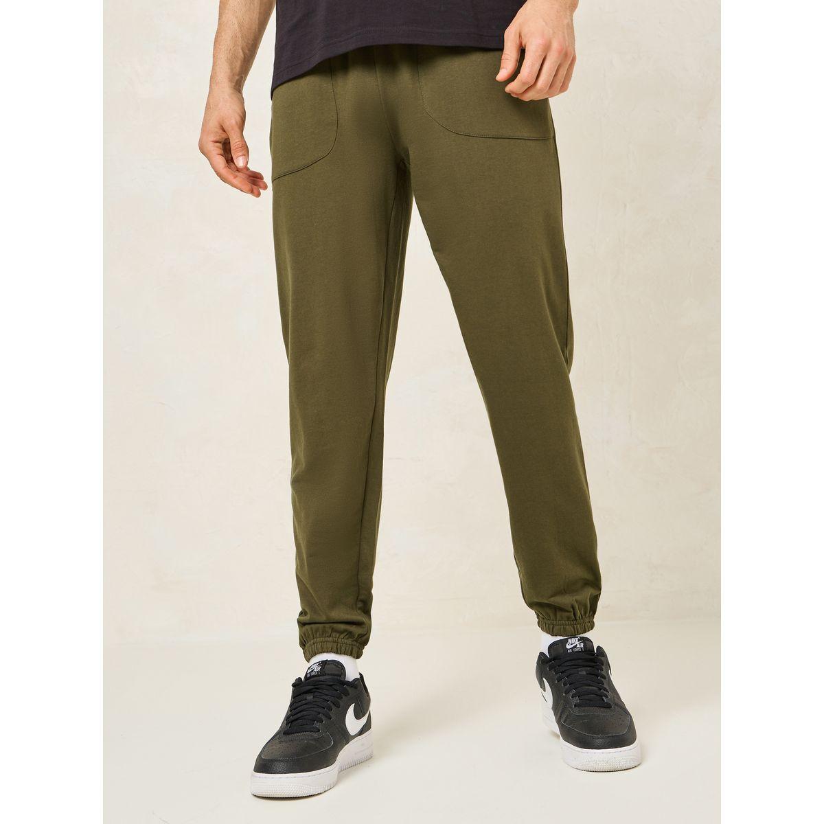 Styli Oversized Terry Jogger with Panel Pocket & Elasticated Cuff-men-clothing-bottoms-joggers-image-1