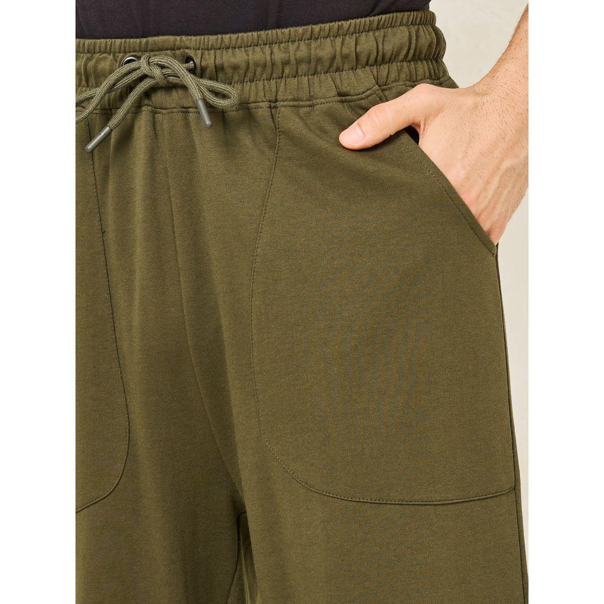 Styli Oversized Terry Jogger with Panel Pocket & Elasticated Cuff-men-clothing-bottoms-joggers-image-3