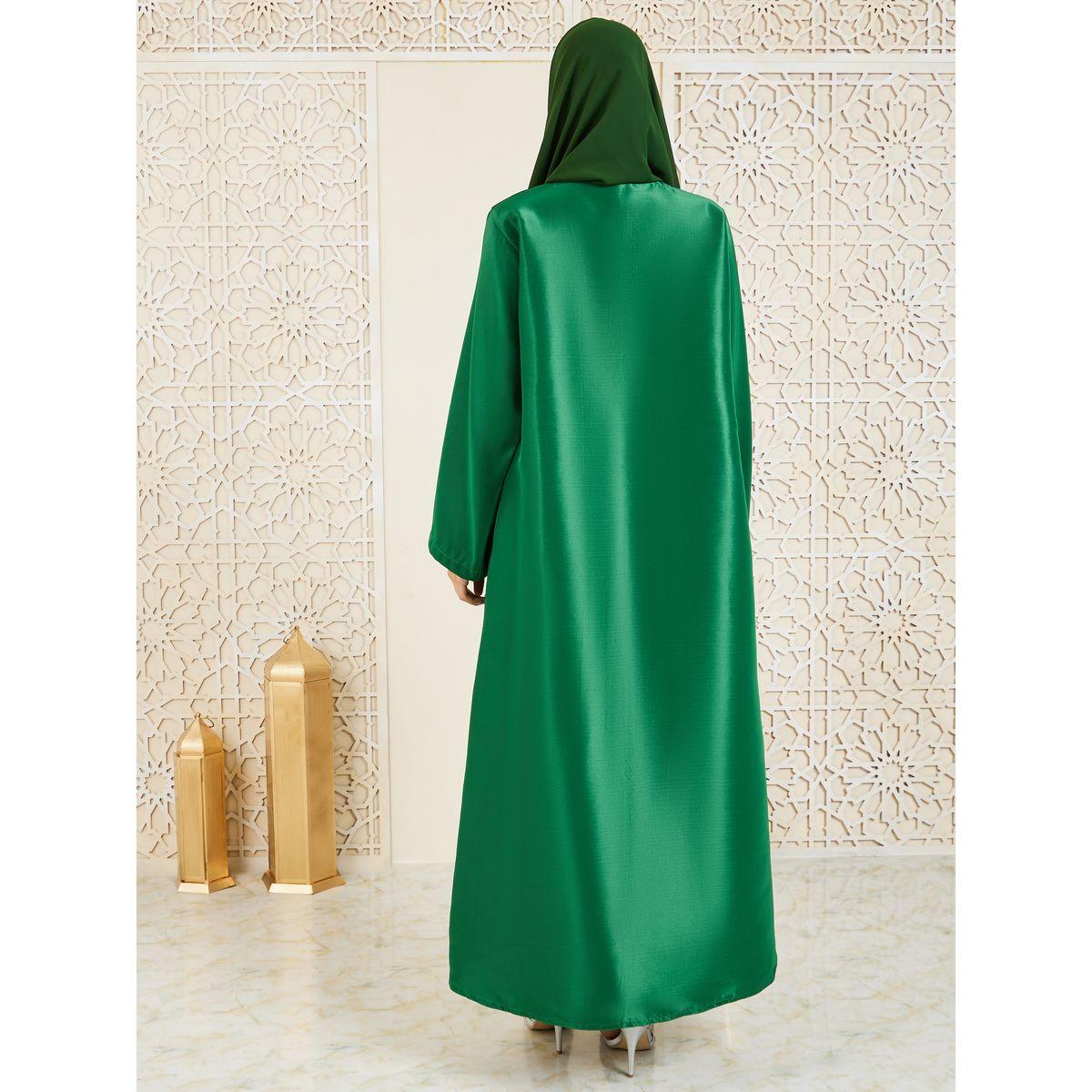Modiste X Styli  Bead Embellished Satin Abaya-women-arabicclothing-abayas-image-5