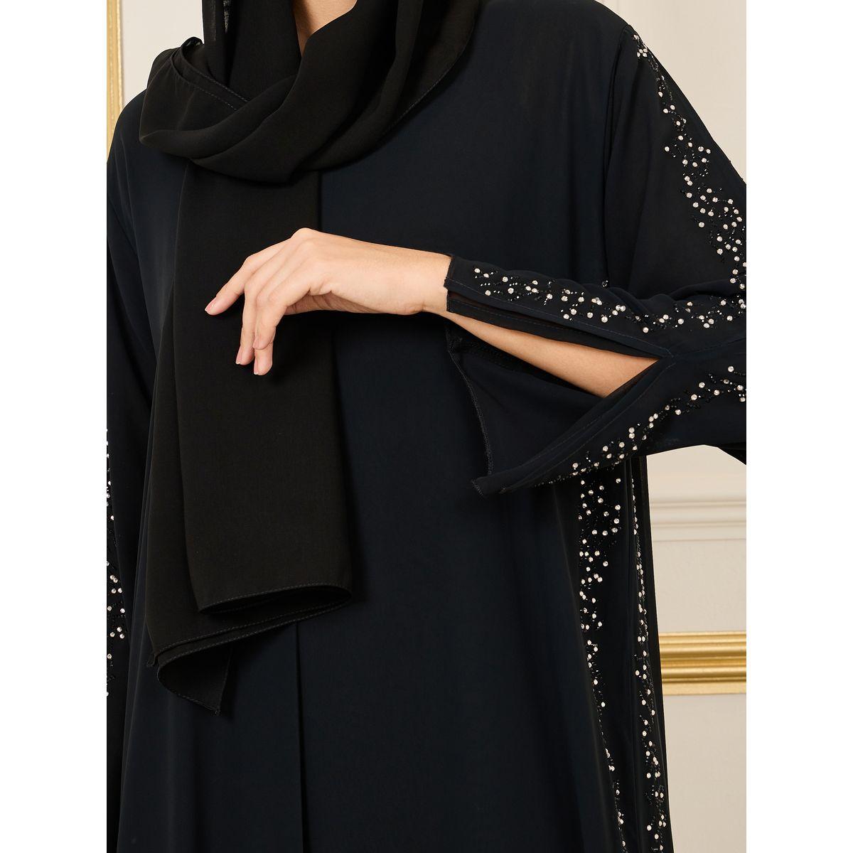 عباية كاجوال منمقة بالخرز-women-arabicclothing-abayas-image-3