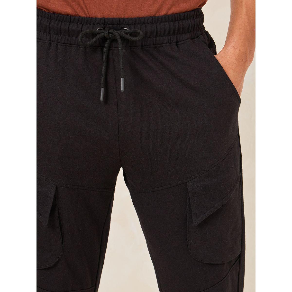 Styli Slim Fit Cargo Joggers with Drawstring-men-clothing-bottoms-joggers-image-3
