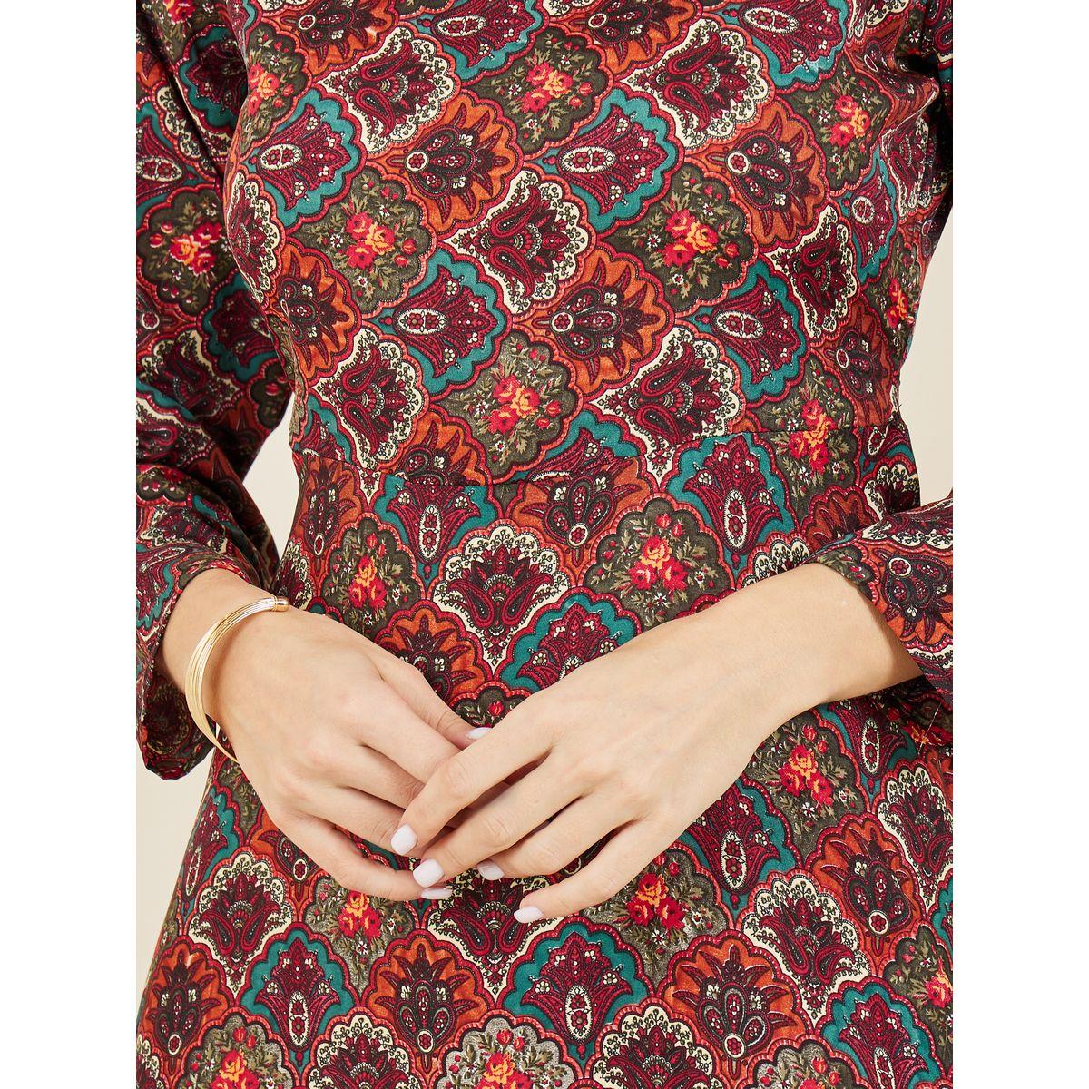 Styli Bohemian Print A-line Maxi Dress-women-clothing-dresses-image-3