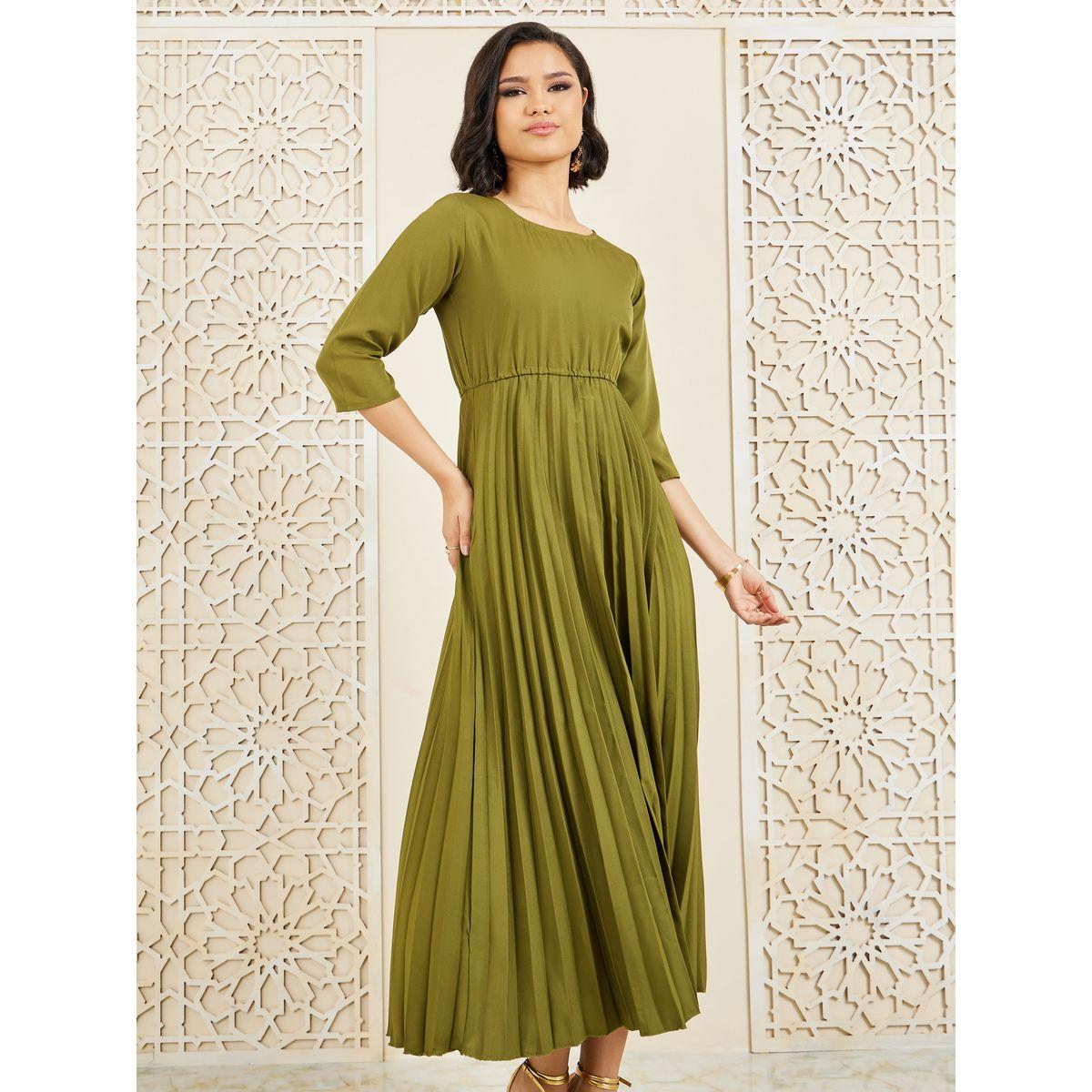 Styli Accordion Pleated A-line Maxi Dress-women-clothing-dresses-image-2