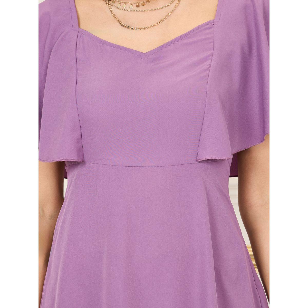 Styli Solid Ruffle Hem Sweetheart Neck A-Line Midi Dress-women-clothing-dresses-image-3