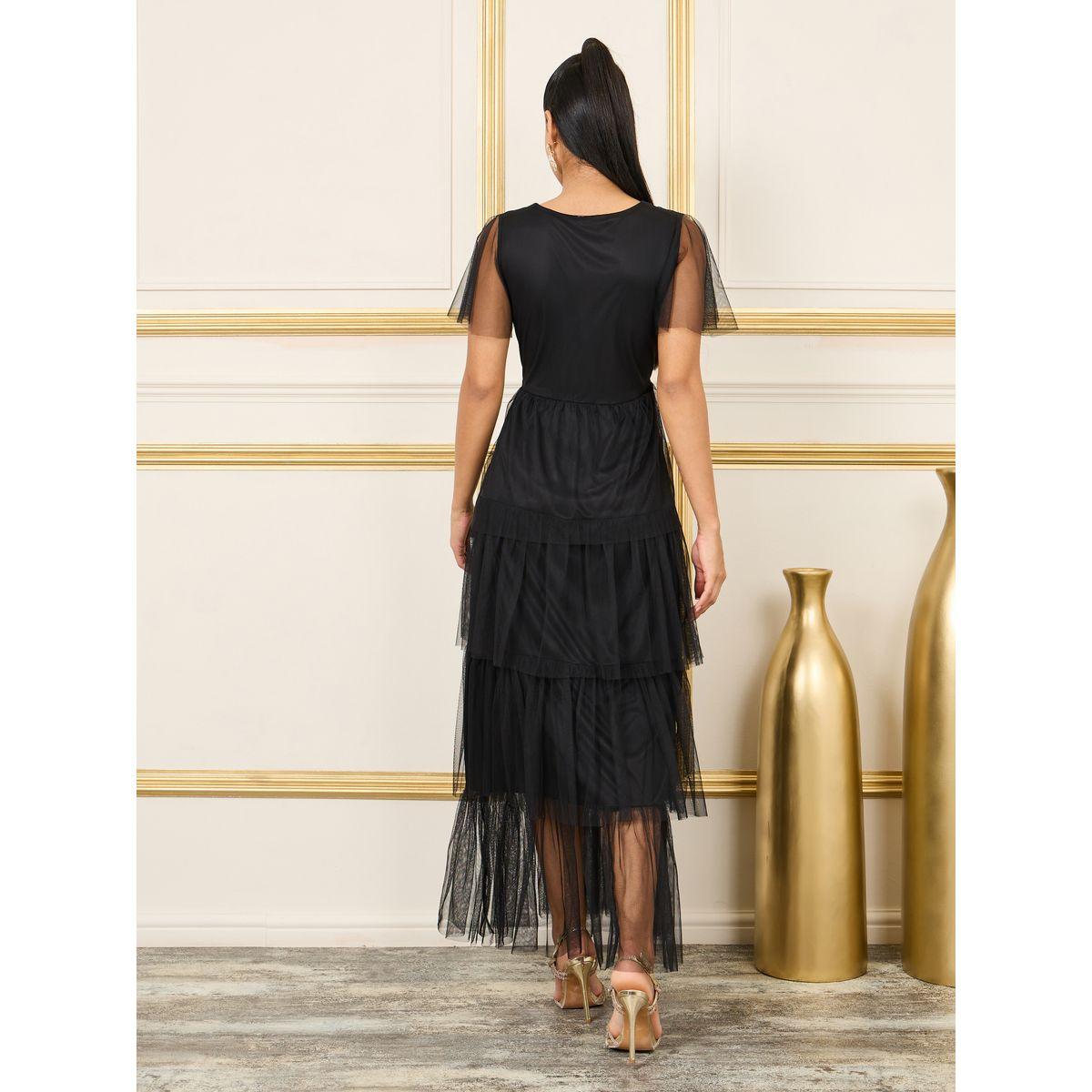 Styli Mesh Ruffle Layered Tiered Midi Dress-women-clothing-dresses-image-4
