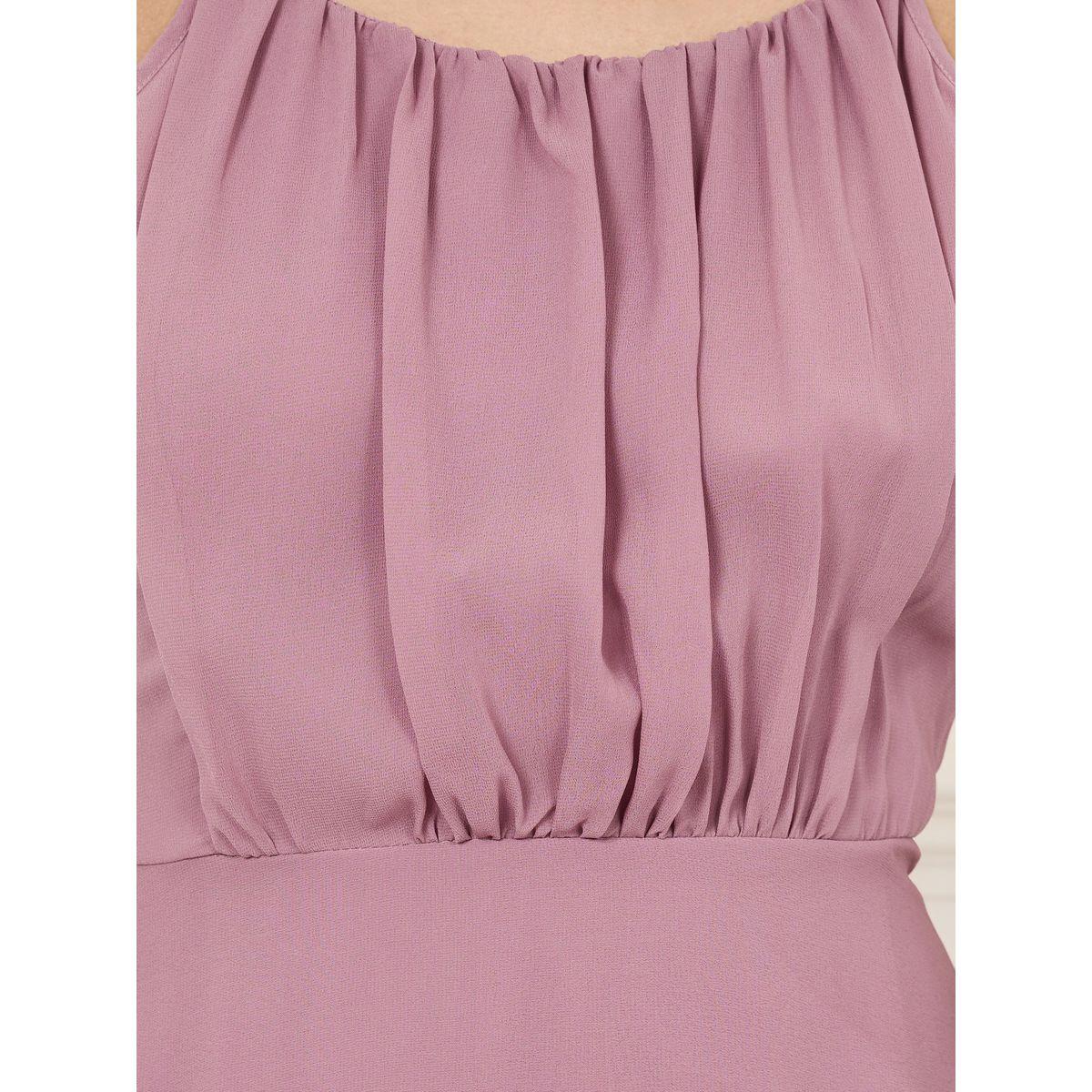 Styli Gathered Strappy A-line Maxi Dress-women-clothing-dresses-image-3