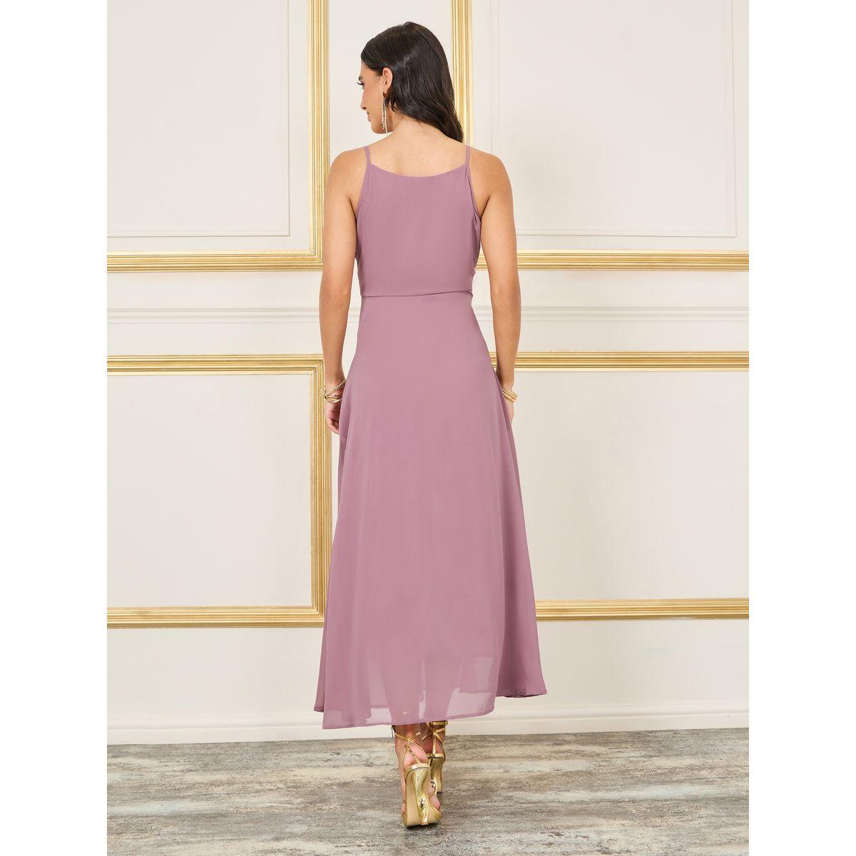 Styli Gathered Strappy A-line Maxi Dress-women-clothing-dresses-image-4