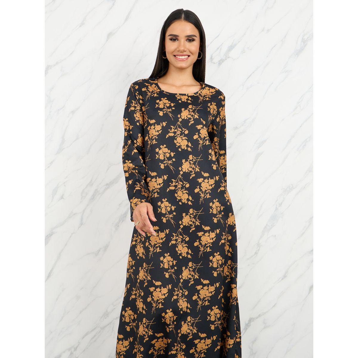 Styli Floral All Over Print A-Line Maxi Dress-women-clothing-dresses-image-3