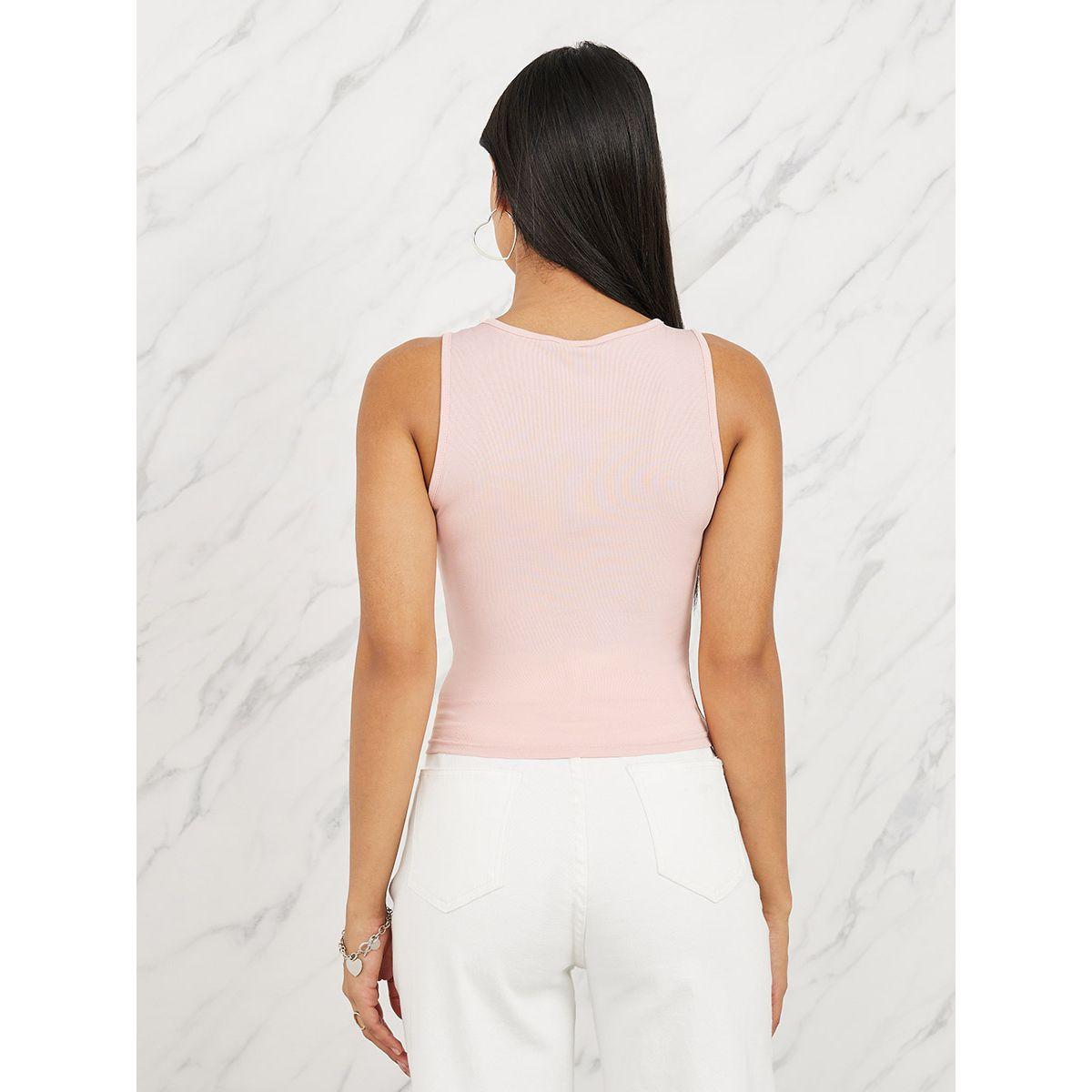 Styli Los Angeles Embroidered Fitted Tank-women-clothing-tshirts-image-5