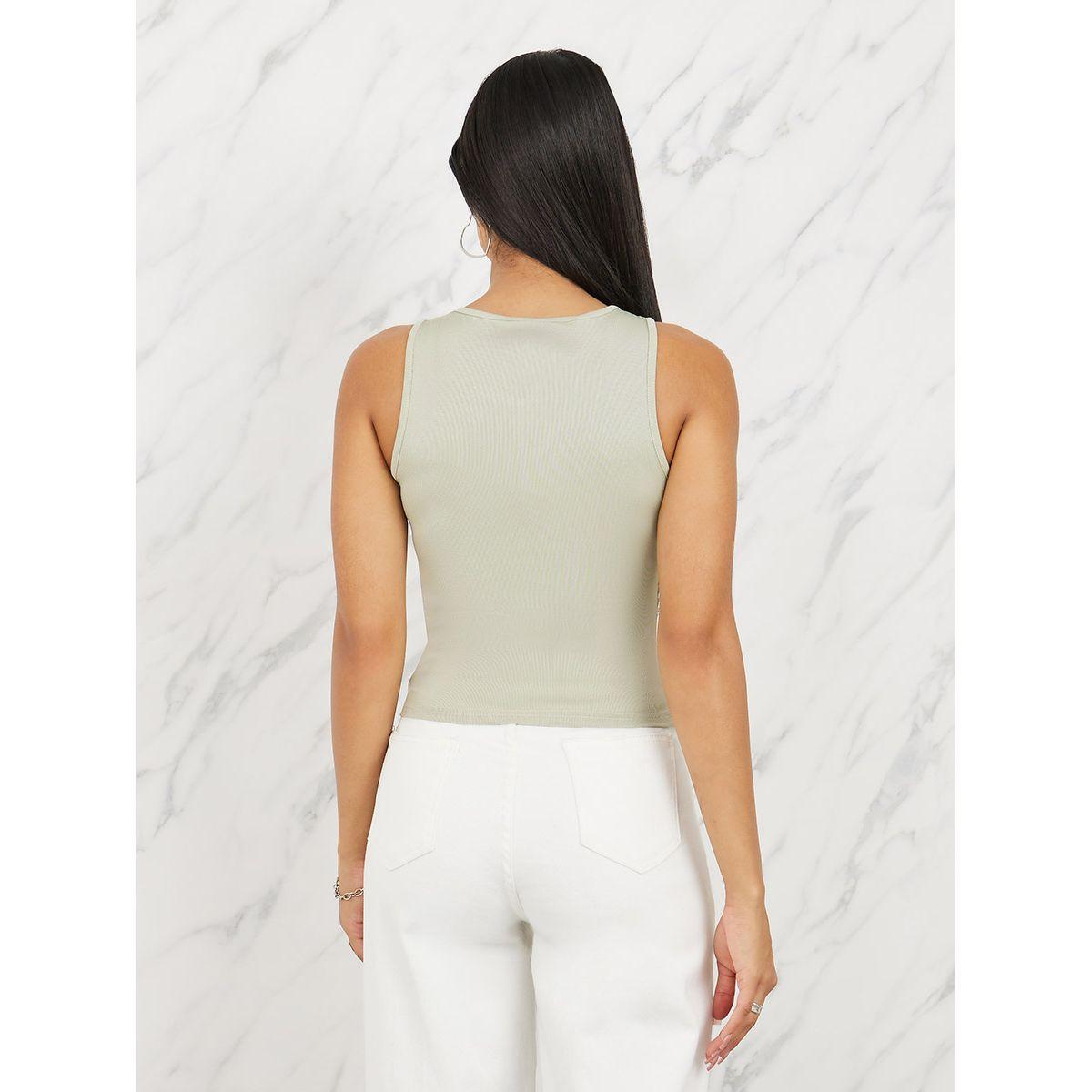 Styli Ribbed 1997 Embroidered Fitted Tank-women-clothing-tshirts-image-5