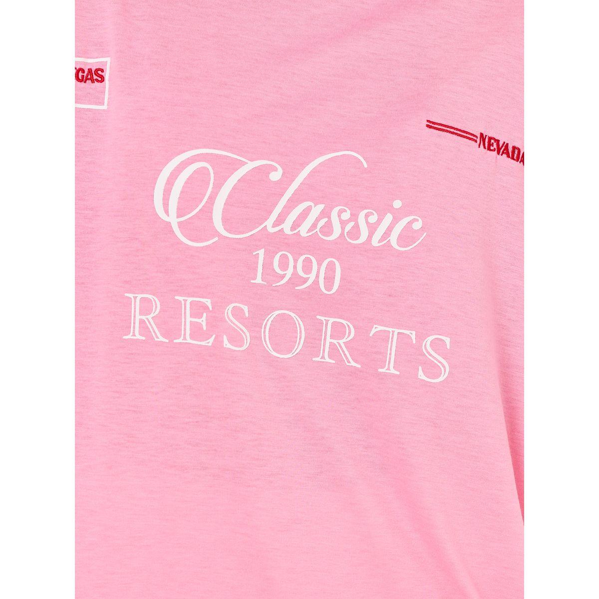 Styli Oversized Classic Resorts Slogan T-Shirt with Embroidery Detail-women-clothing-tshirts-image-3