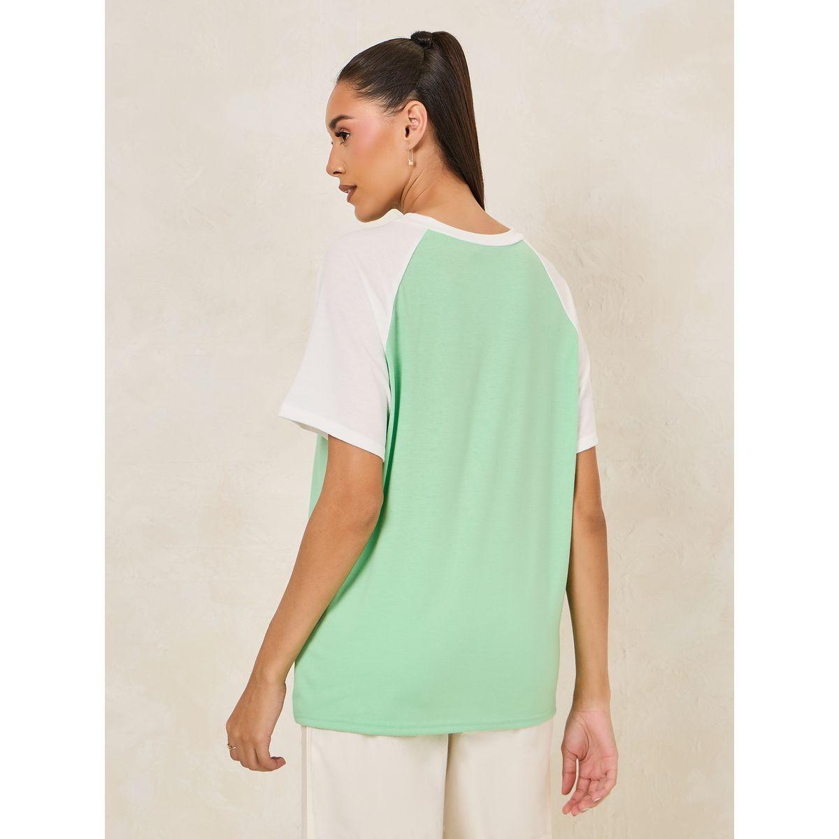 Styli Oversized Venice Beach Slogan Raglan Sleeves T-Shirt-women-clothing-tshirts-image-4