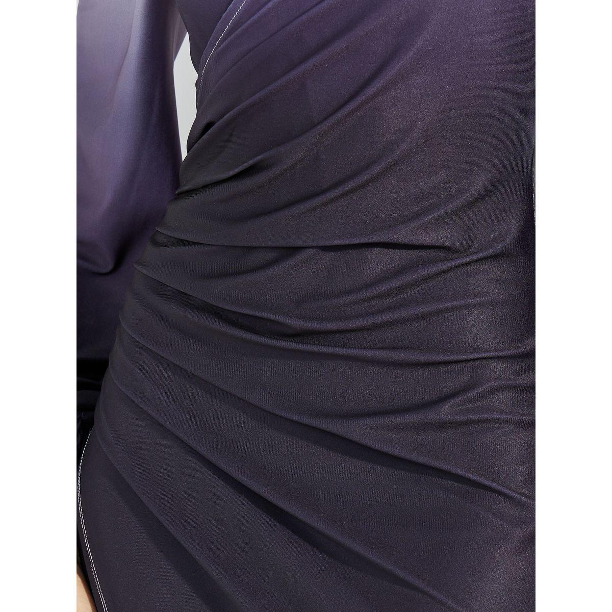 فستان بديكون طويل بنمط لف واكمام طويلة-women-clothing-dresses-image-3