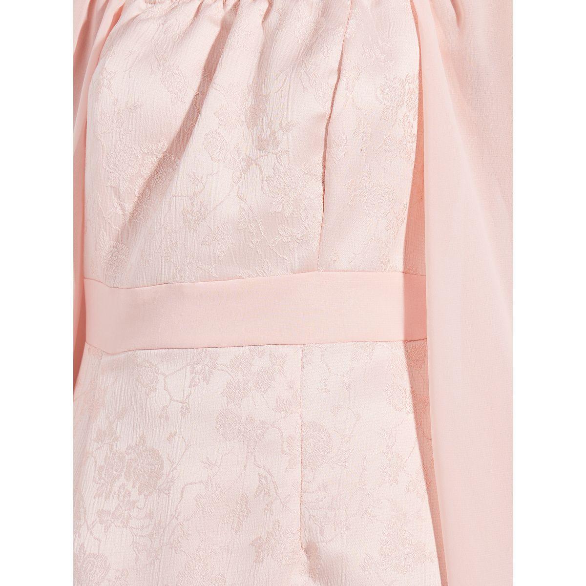 Styli Limited Jacquard Sheath Midi Dress with Back Slit-women-clothing-dresses-image-3