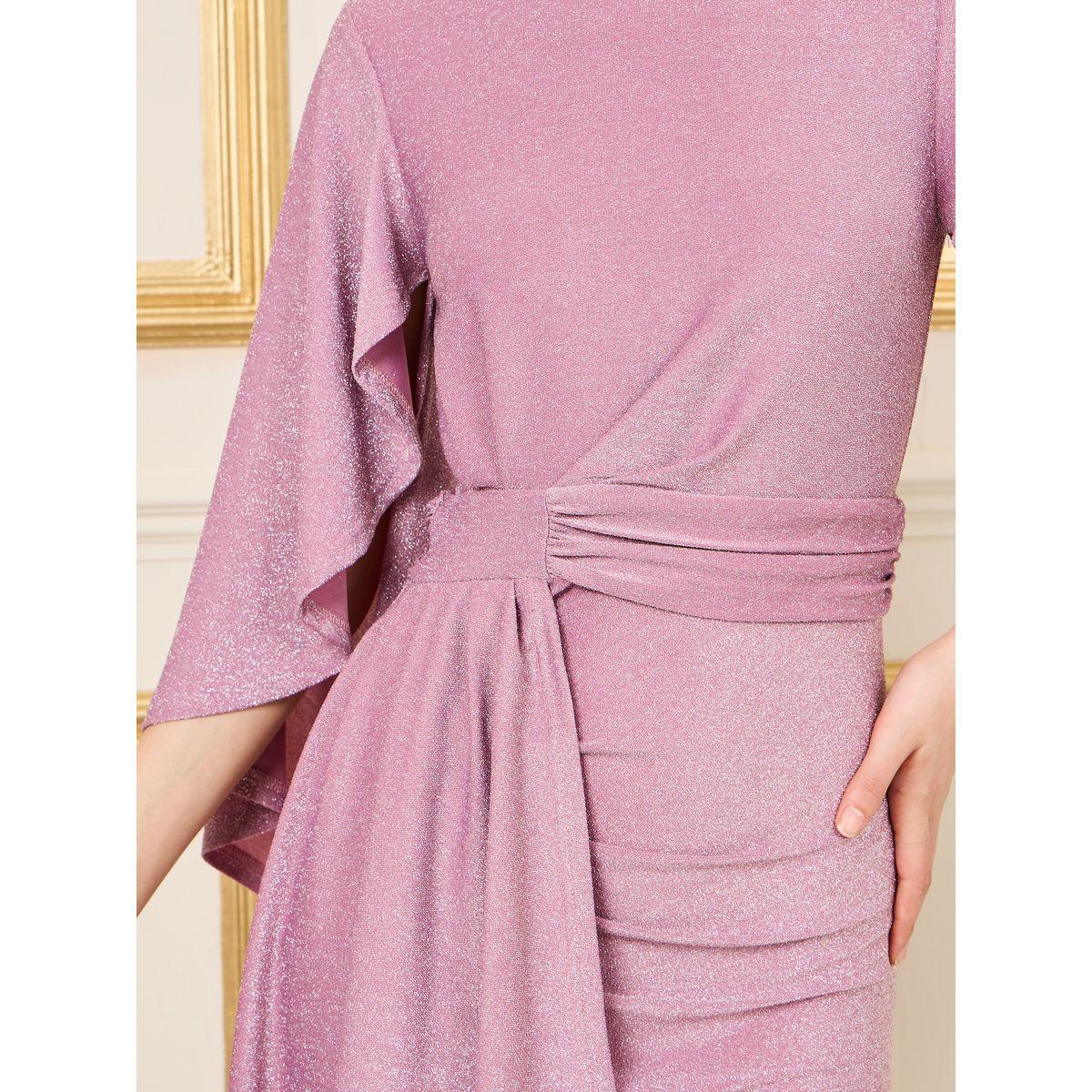 فستان طويل بنمط لف وتفاصيل كشكش-women-clothing-dresses-image-3