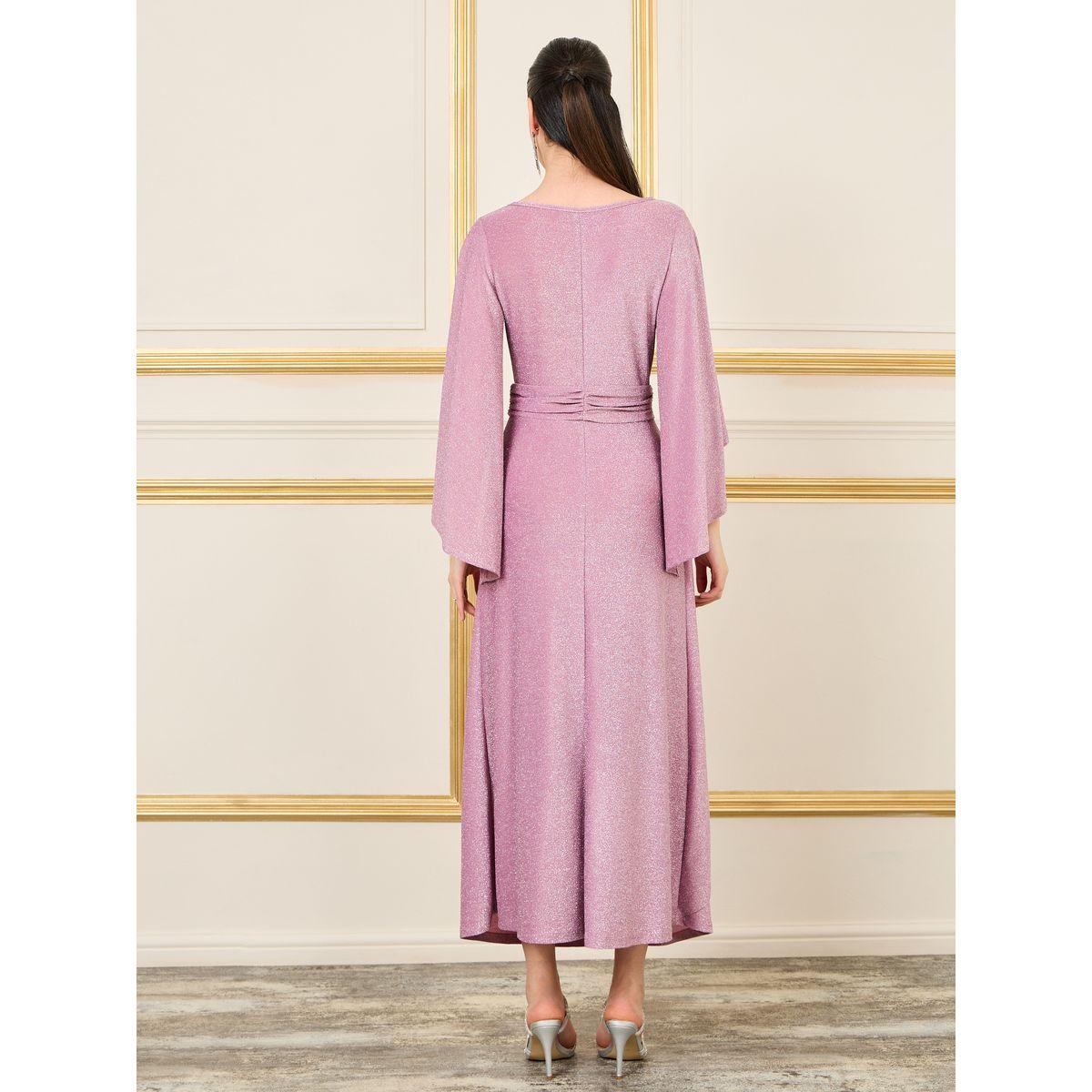 Styli Limited Mock Wrap Skirt Ruffled Maxi Dress-women-clothing-dresses-image-4