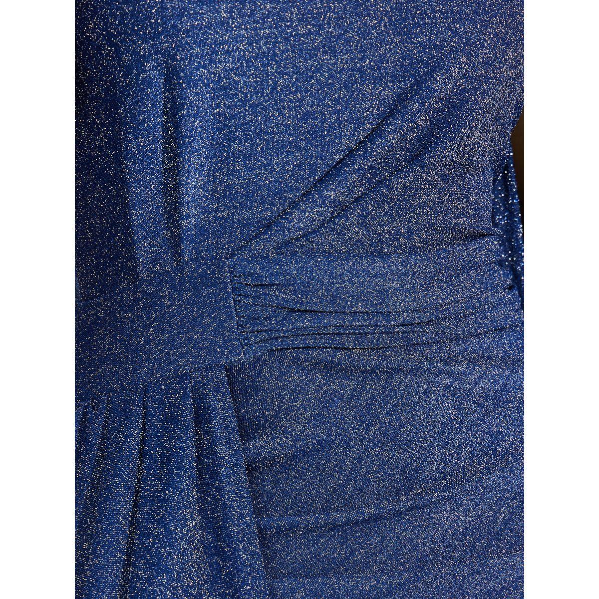 Styli Limited Mock Wrap Ruffled Maxi Dress with Flute Sleeves-women-clothing-dresses-image-3