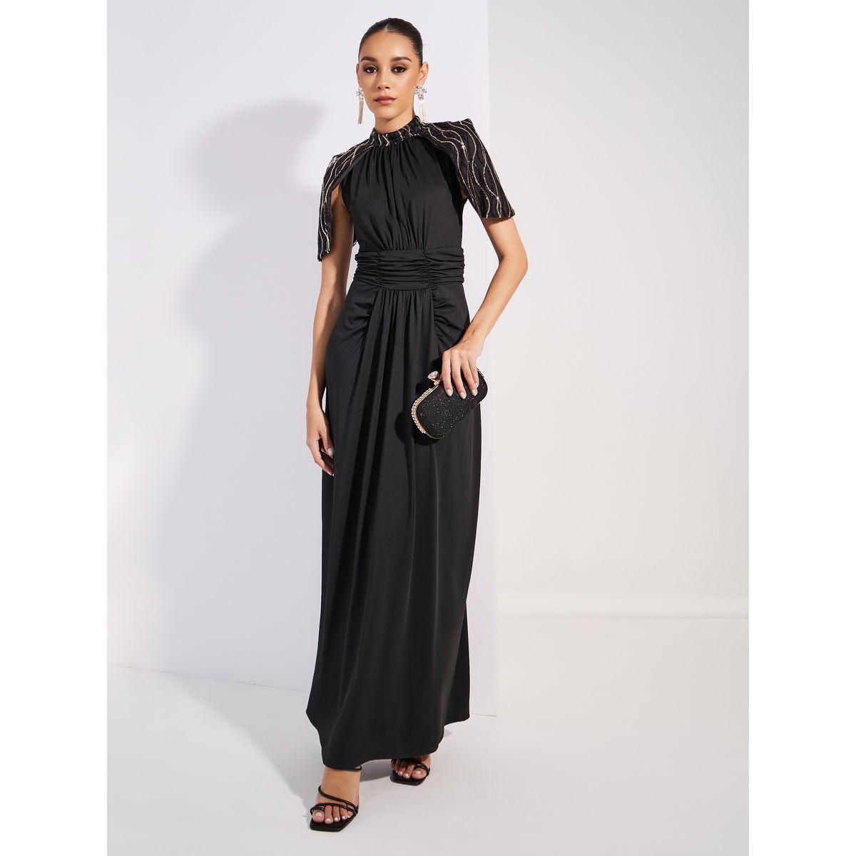 فستان ماكسي مزخرف من كيب إمباير من ستيلي ليمتد-women-clothing-dresses-image-1
