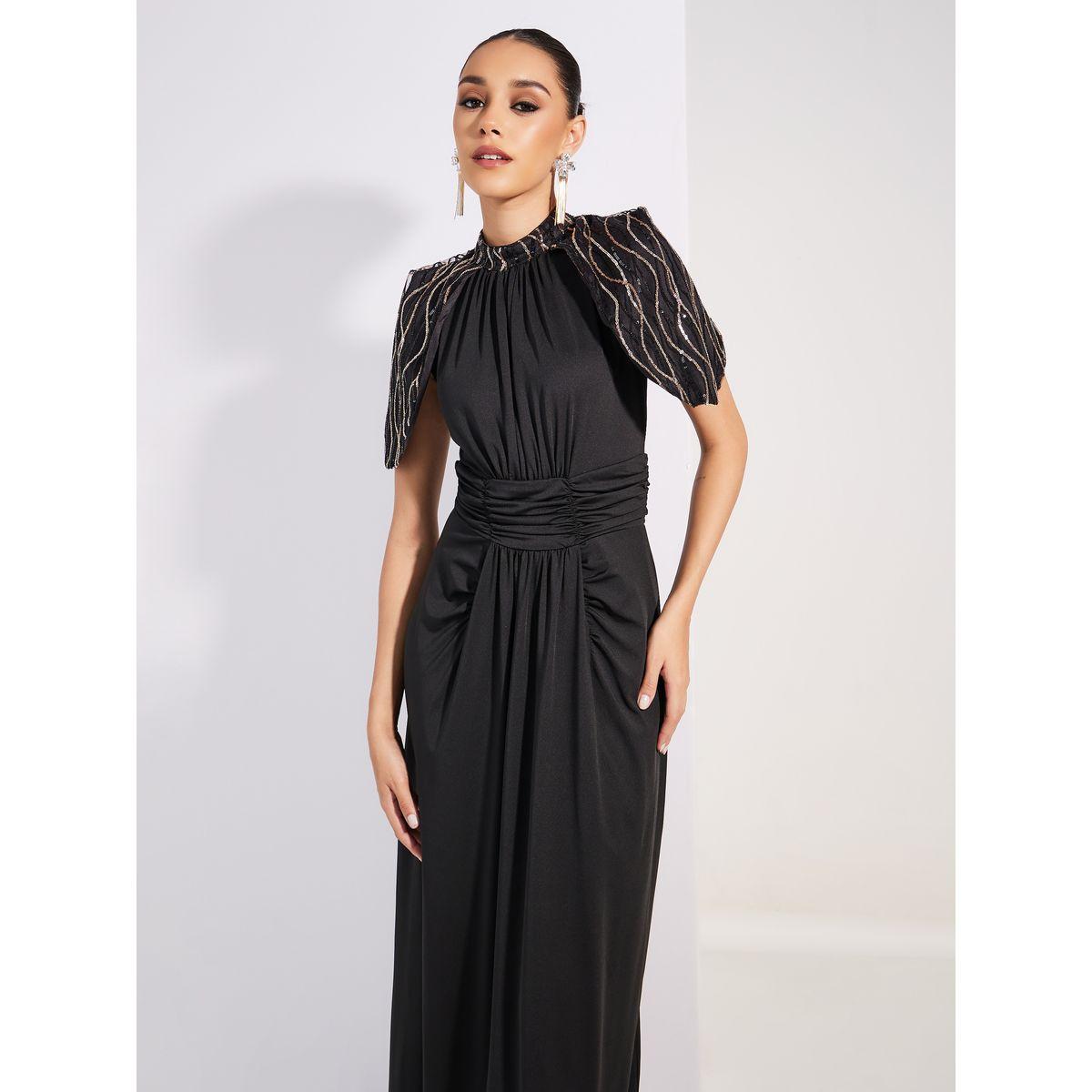فستان ماكسي مزخرف من كيب إمباير من ستيلي ليمتد-women-clothing-dresses-image-2
