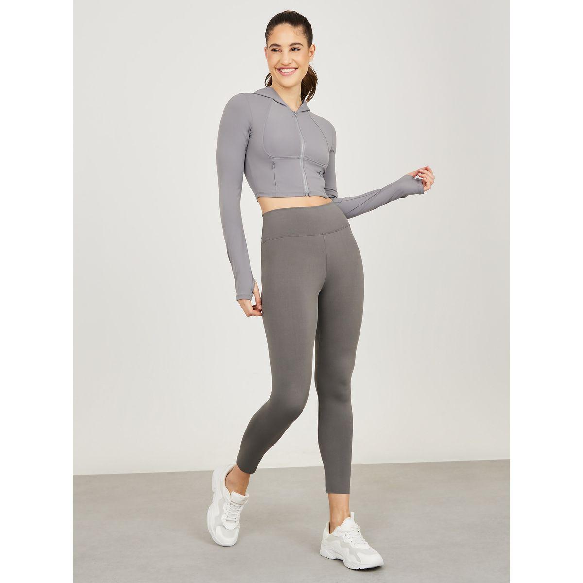 Styli High Rise Solid Ankle Length Legging-women-clothing-bottoms-leggings-image-2