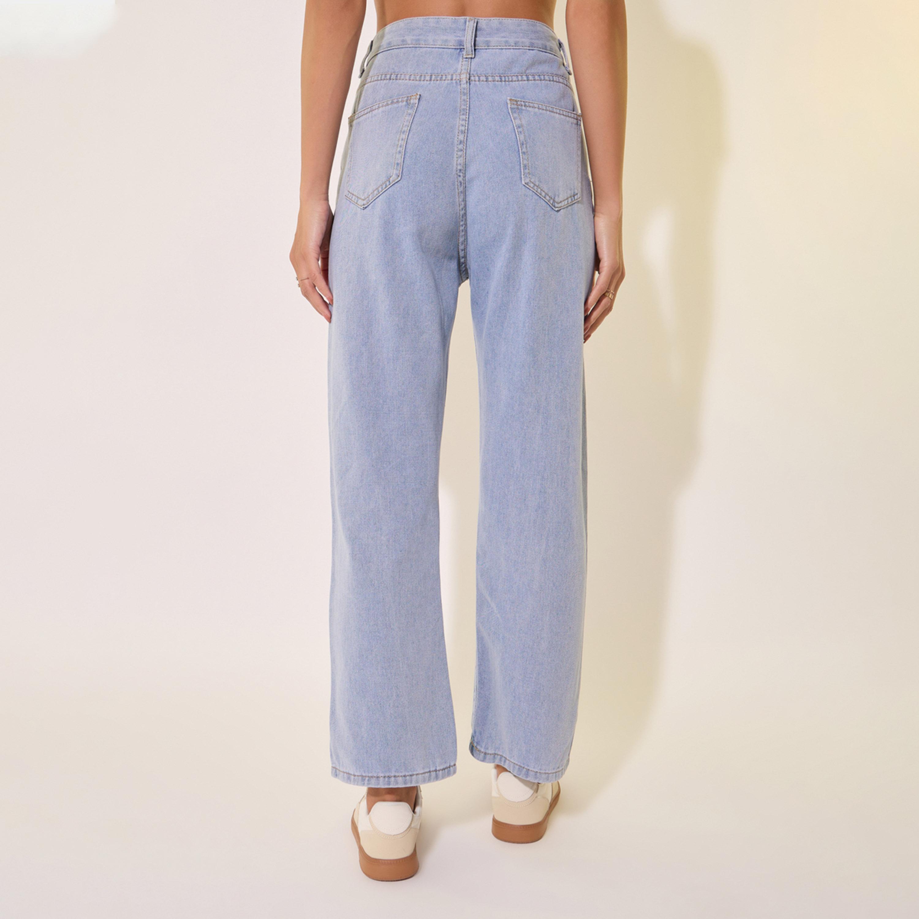 Styli Mid-Rise Straight Leg Faded Jeans-women-clothing-bottoms-jeans-image-4