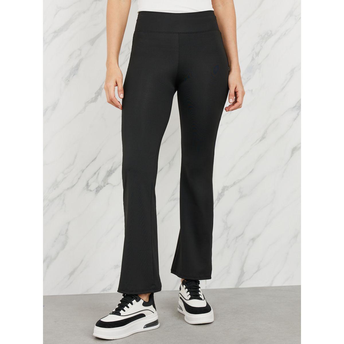 Styli High Rise Flare Hem Leggings-women-clothing-bottoms-leggings-image-1