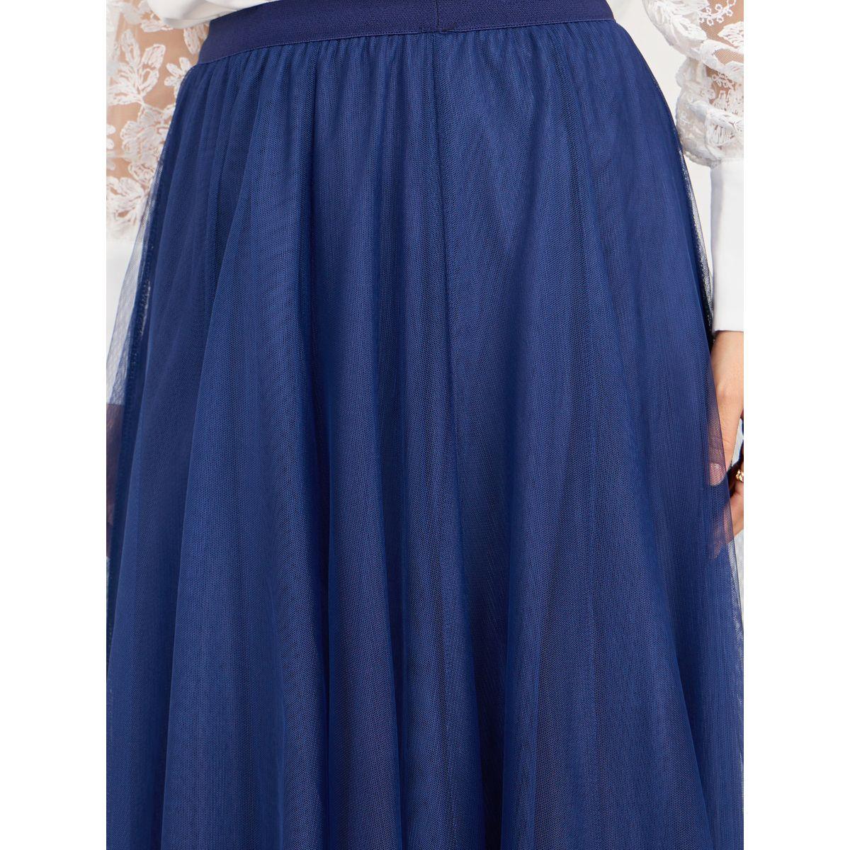 Styli Mesh Elasticated Waist A-Line Midi Skirt-women-clothing-bottoms-skirts-image-3