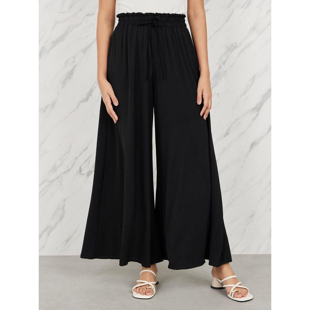 Styli Paperbag Waist Wide Flare Pant-women-clothing-bottoms-trousers-image-1