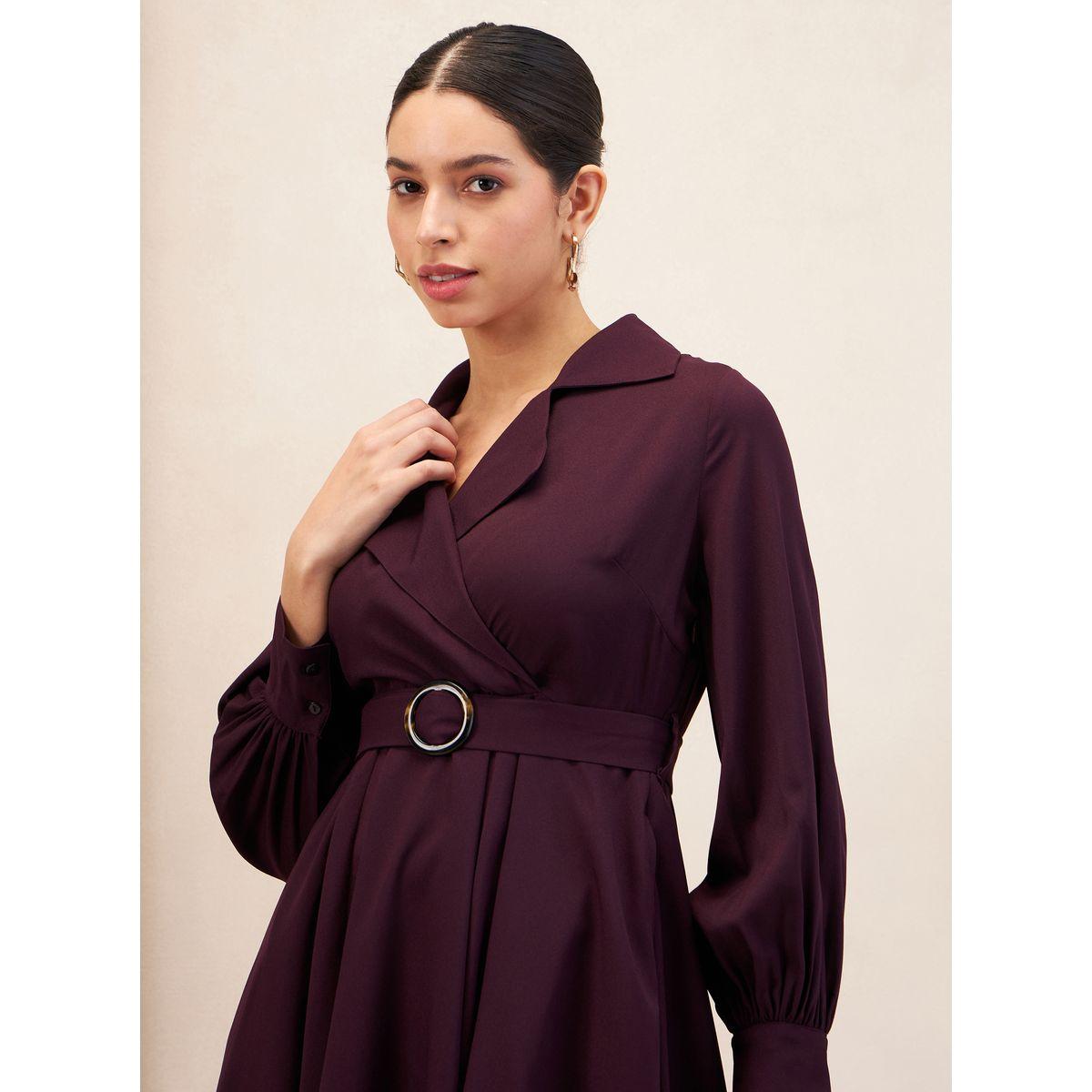 فستان ميدي برباط خصر وإبزيم فِميلا × ستايلي-women-clothing-dresses-image-3