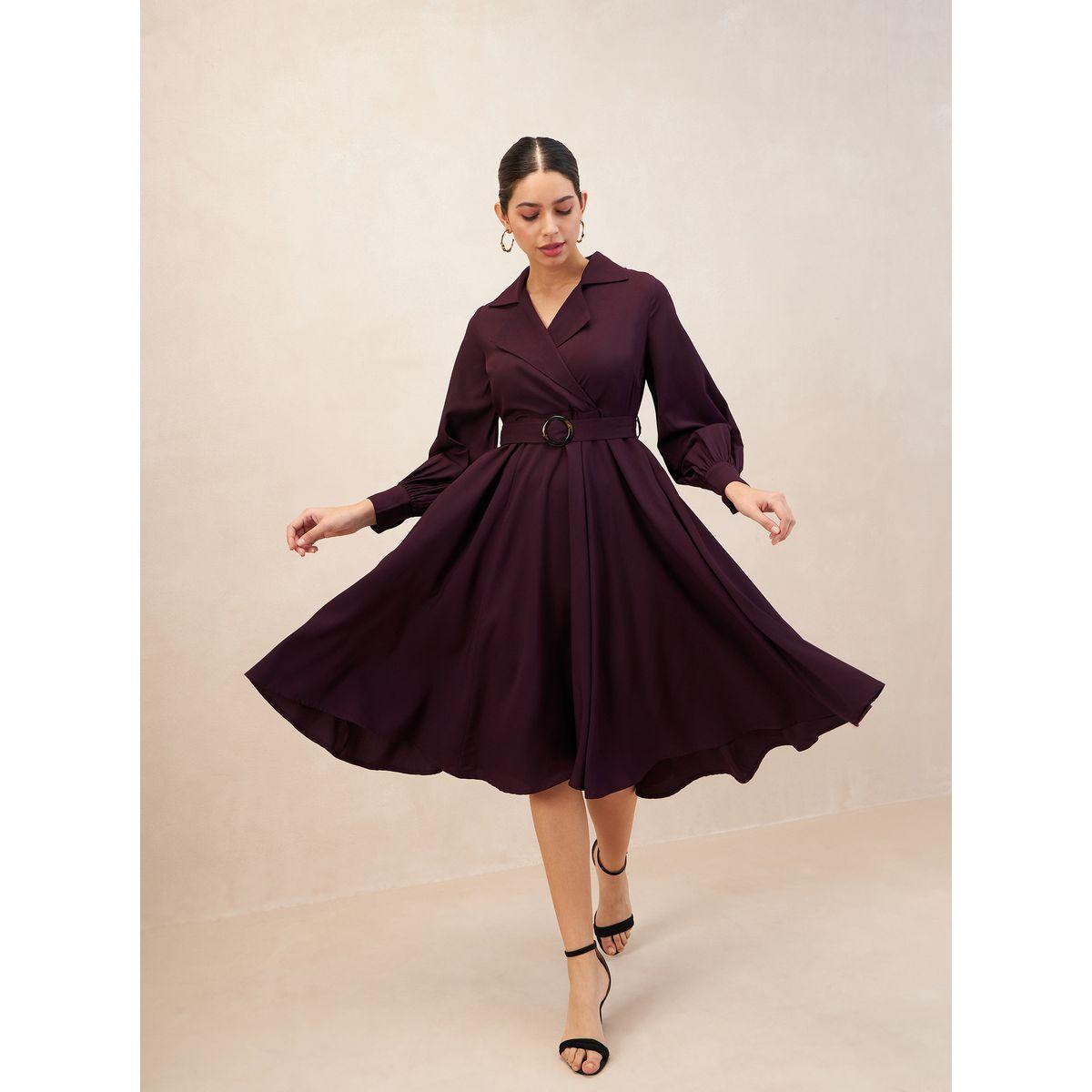 فستان ميدي برباط خصر وإبزيم فِميلا × ستايلي-women-clothing-dresses-image-6