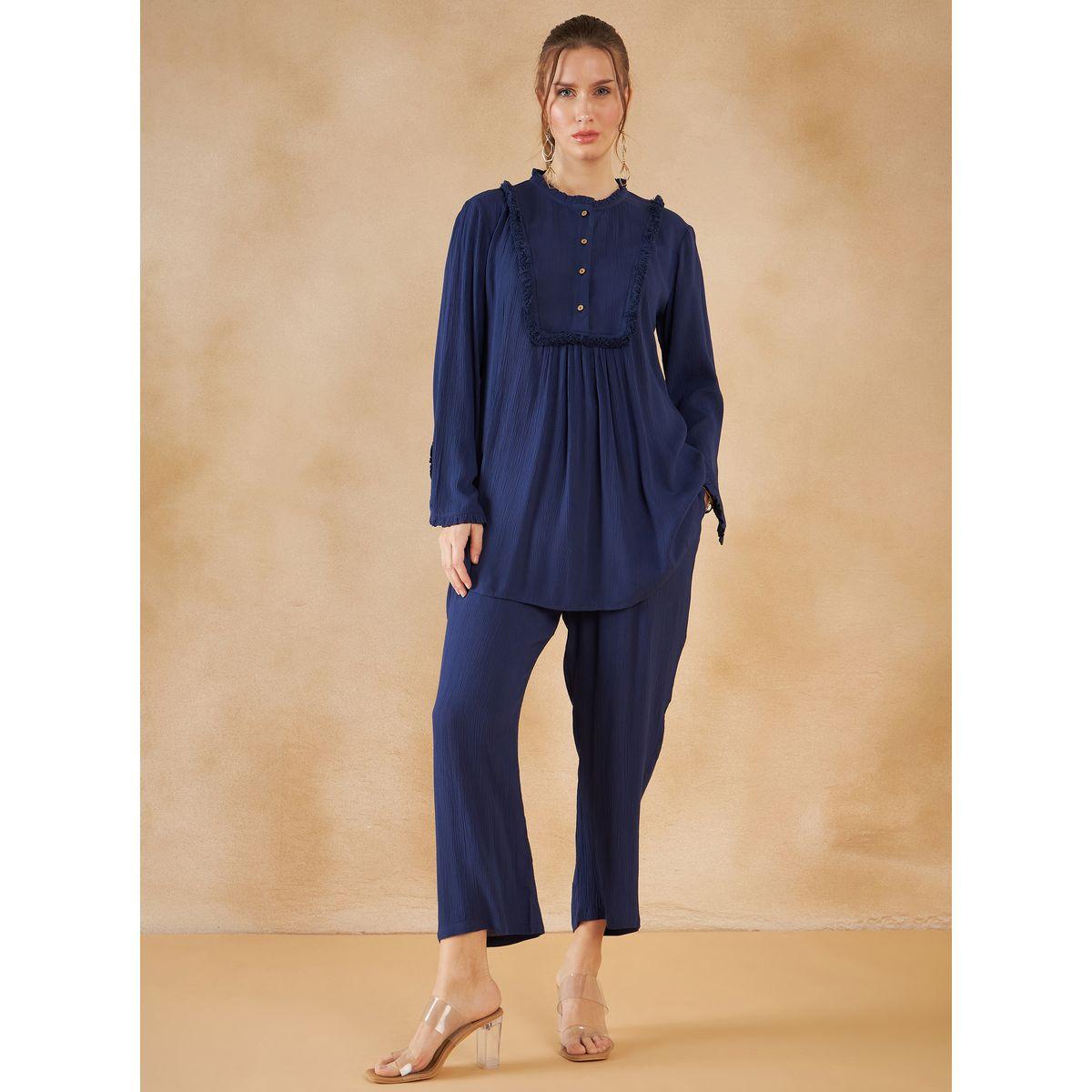 طقم منسق من ( بنطال + بلوزة ) فِميلا × ستايلي-women-clothing-coordsets-image-1