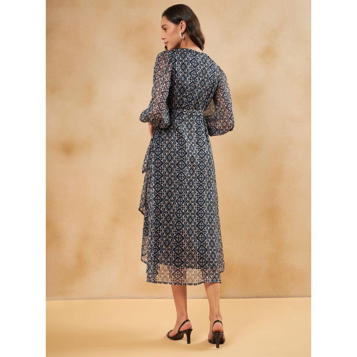 فستان ميدي بحافة غير متماثلة الطول-women-clothing-dresses-image-2
