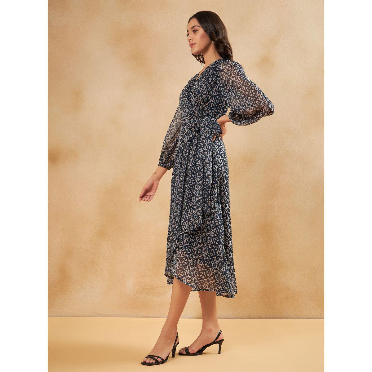 Femmella Bohemian Print Asymmetric Hem A-Line Midi Dress-women-clothing-dresses-image-3