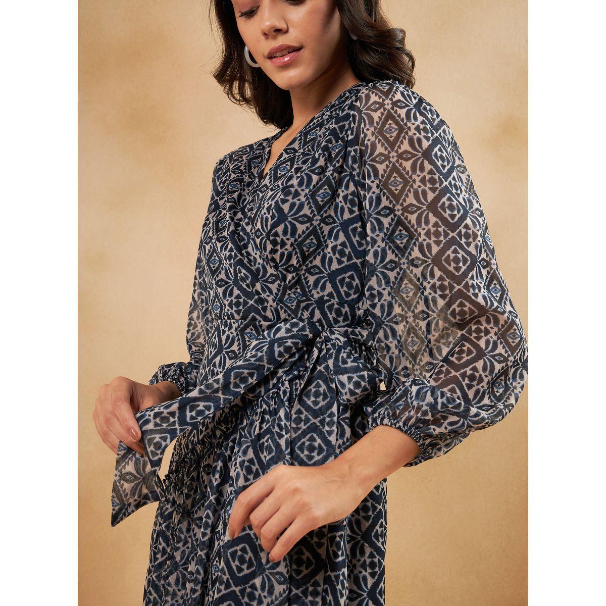 فستان ميدي بحافة غير متماثلة الطول-women-clothing-dresses-image-4