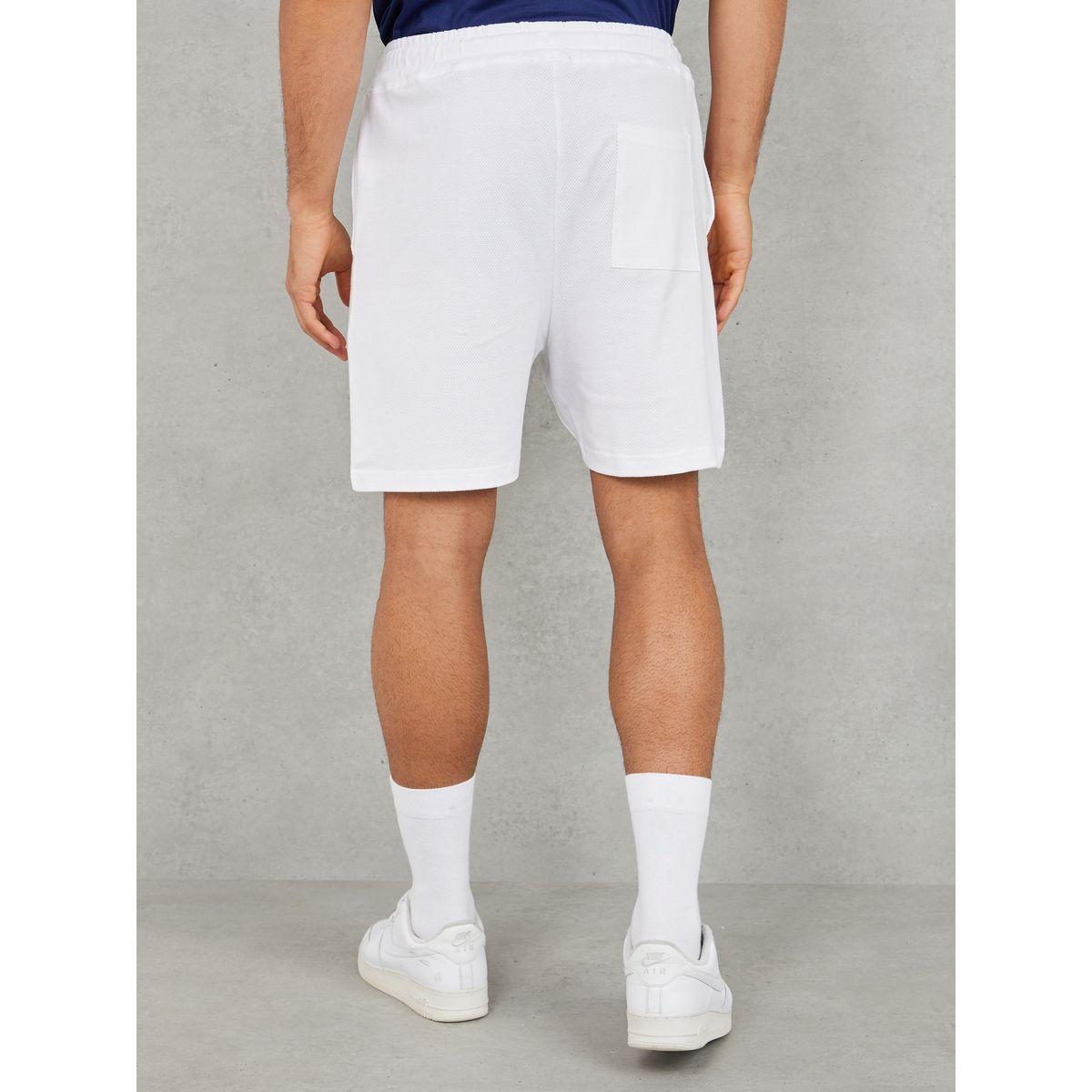 شورت محبوك بنمط وافل مع قصة عادية-men-clothing-bottoms-shorts-image-4
