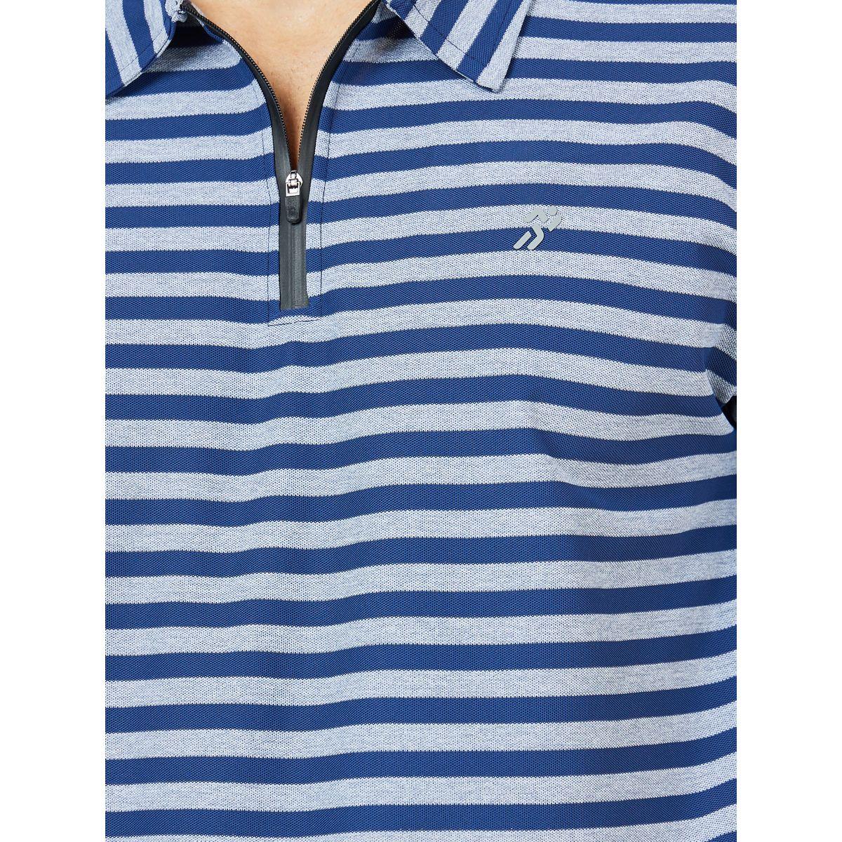 Styli Active Striped Silicon Tape Zip Detail Regular Fit Polo-men-clothing-sportswearandactivewear-tshirtsandpolos-image-3