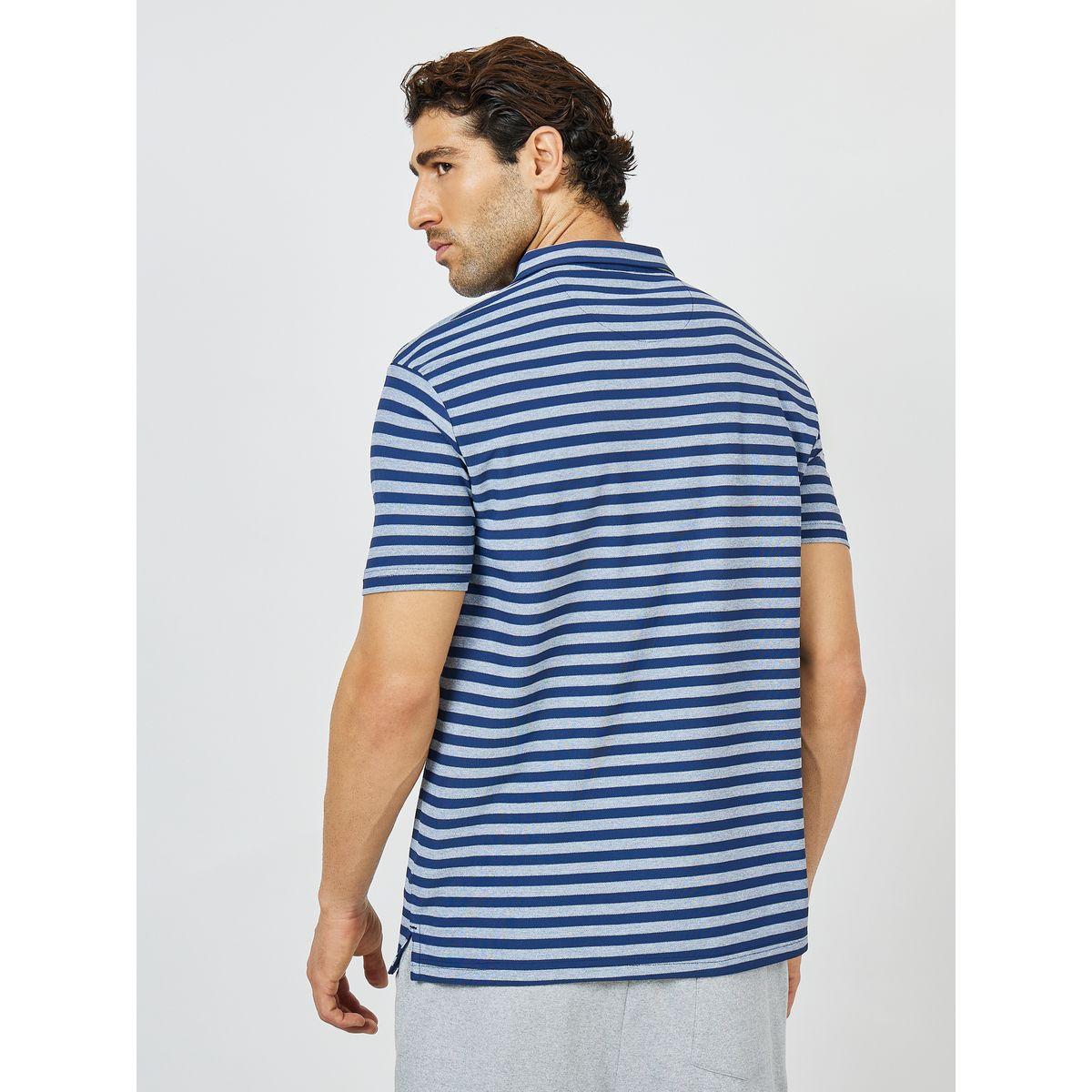 Styli Active Striped Silicon Tape Zip Detail Regular Fit Polo-men-clothing-sportswearandactivewear-tshirtsandpolos-image-4