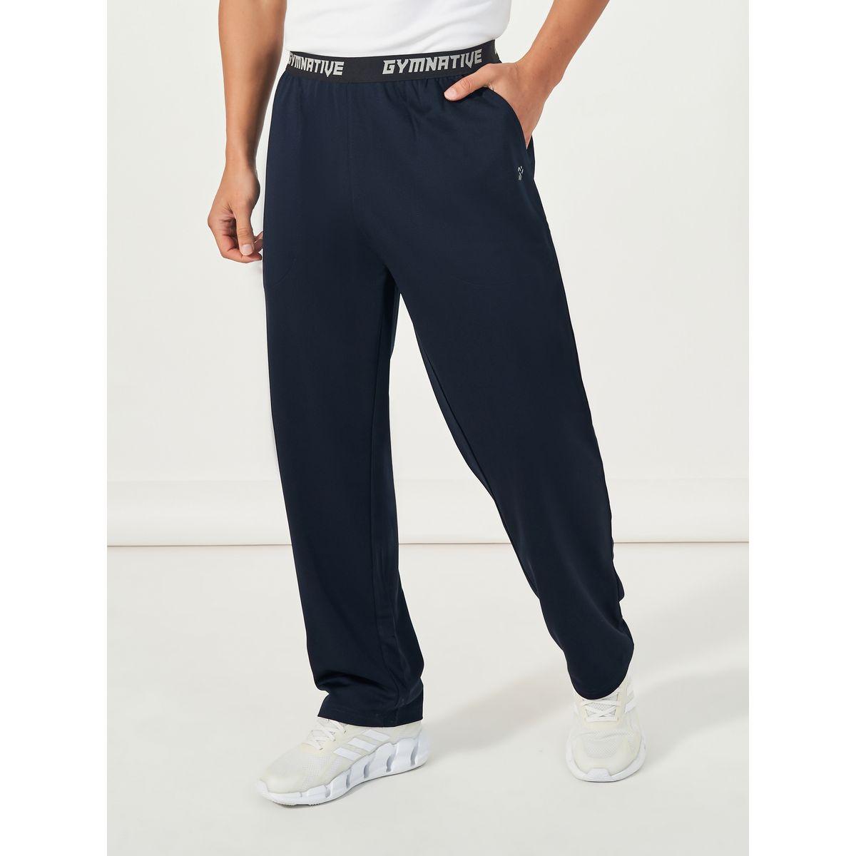 بنطال رياضي بقصة مريحة وخصر بتفاصيل مُتباينة-men-clothing-sportswearandactivewear-bottoms-image-1