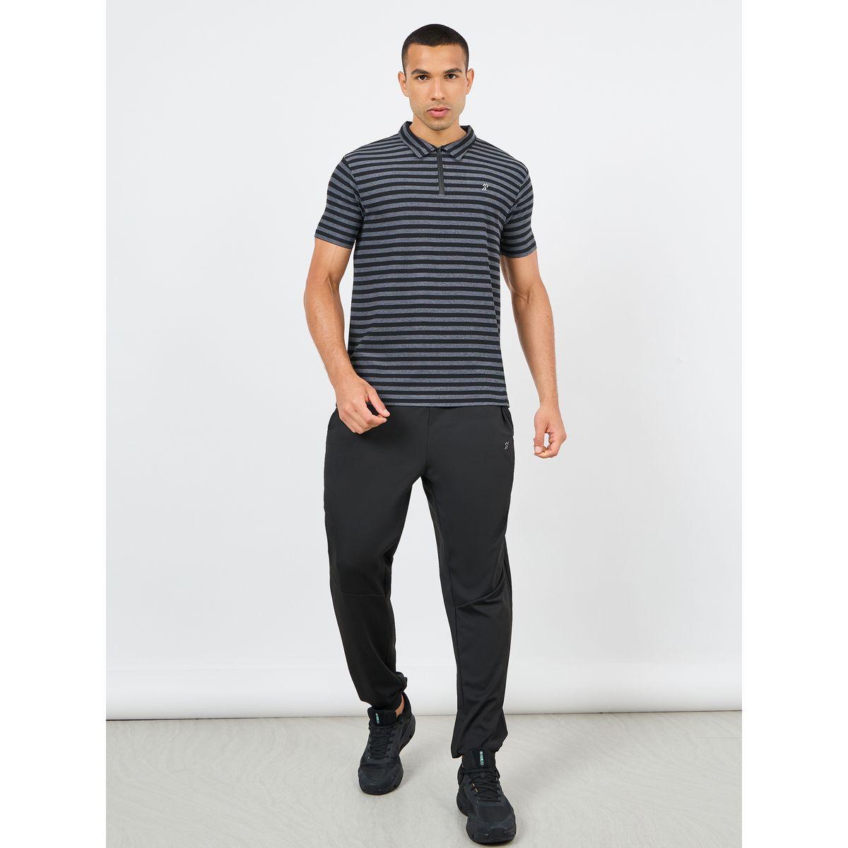 Styli Active Striped Silicon Tape Zip Detail Regular Polo-men-clothing-tshirtsandpolos-polos-image-2