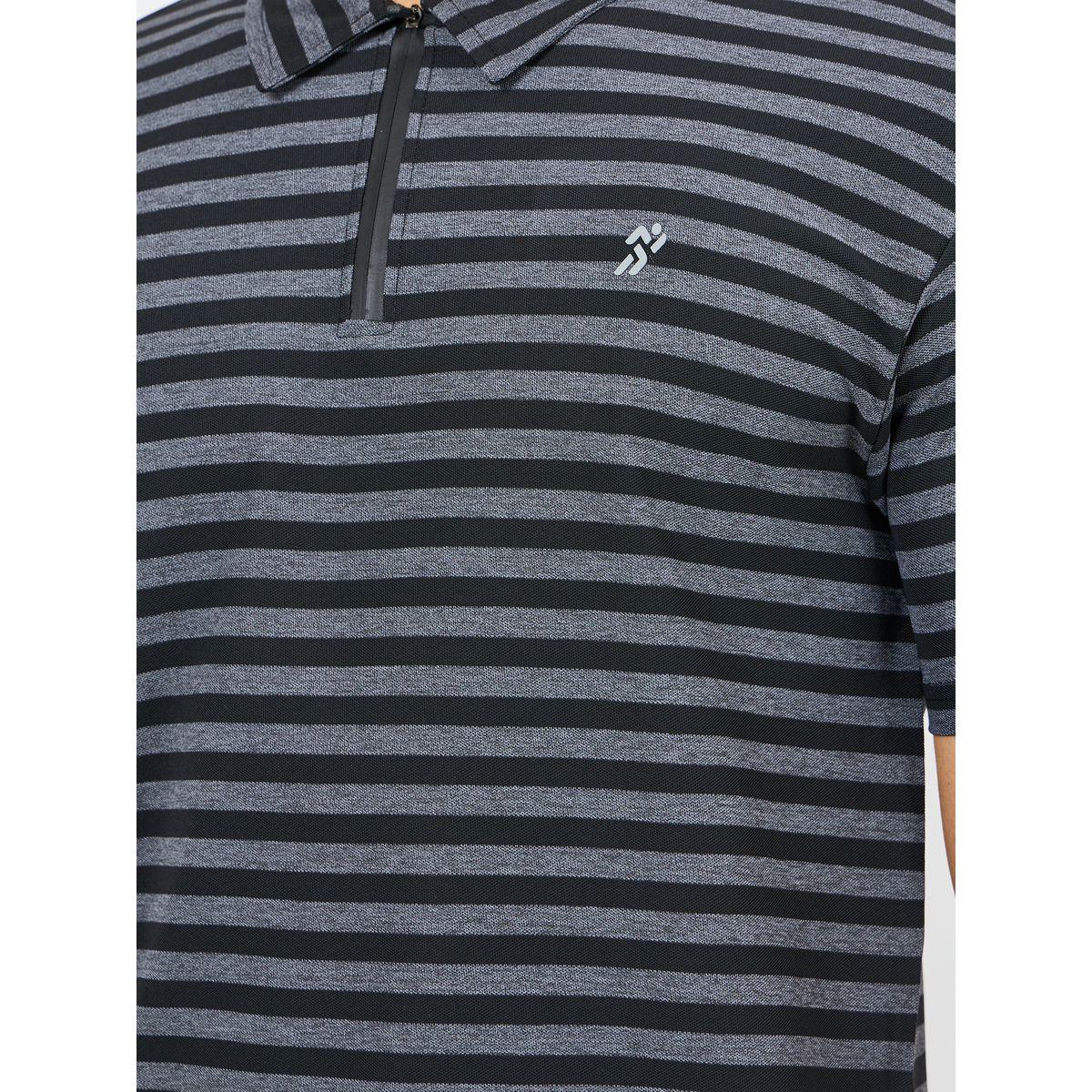 Styli Active Striped Silicon Tape Zip Detail Regular Polo-men-clothing-tshirtsandpolos-polos-image-3