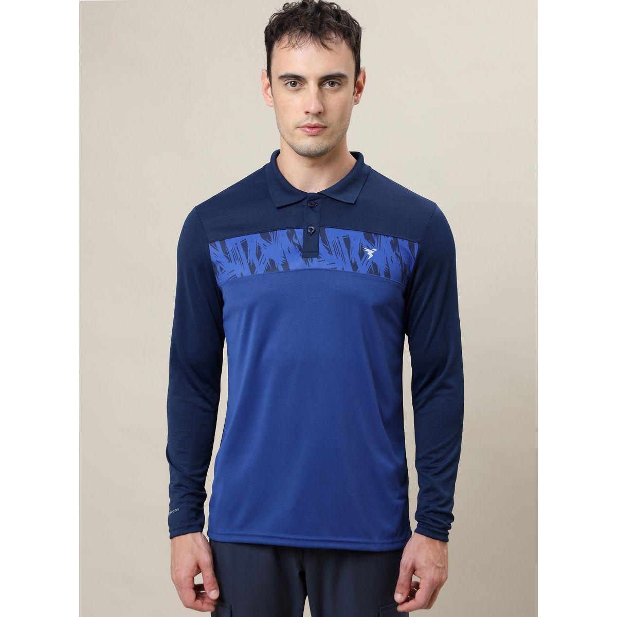 تيشيرت بياقة بولو وقصة سليم فت تكنوسبورت × ستايلي-men-clothing-sportswearandactivewear-tshirtsandpolos-image-1