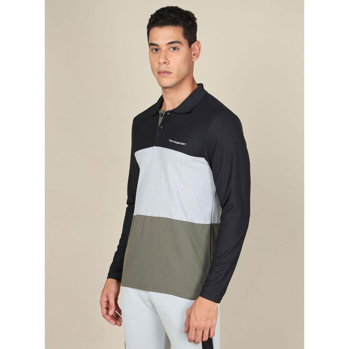 Technosport X Styli  Colorblock Pique Slim Fit Polo T-Shirt with Long Sleeves-men-clothing-sportswearandactivewear-tshirtsandpolos-image-2