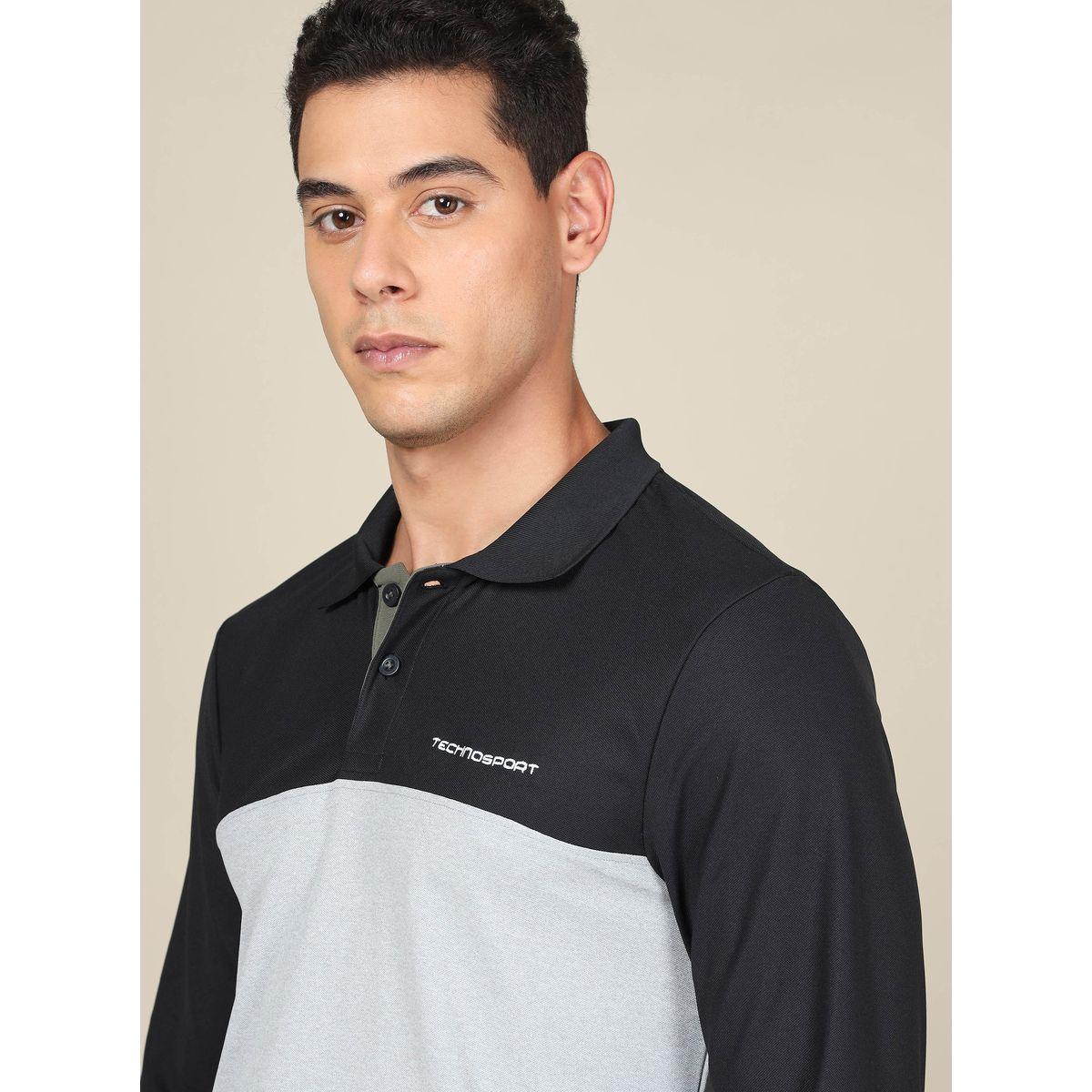 تيشيرت بياقة بولو وقصة سليم فت تكنوسبورت × ستايلي-men-clothing-sportswearandactivewear-tshirtsandpolos-image-3