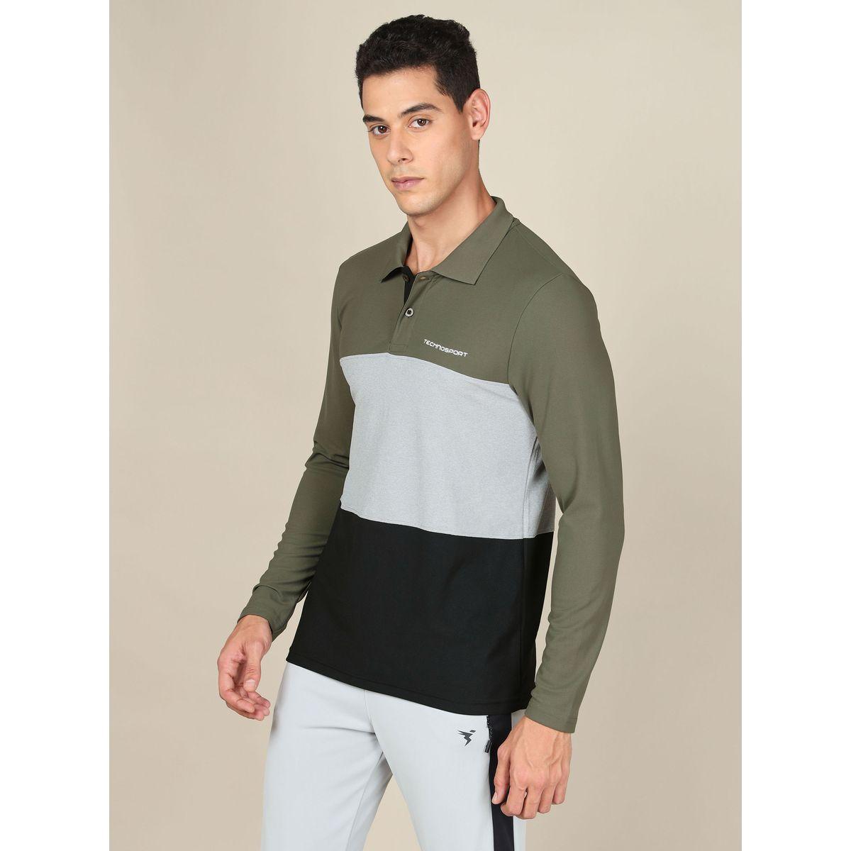 Technosport X Styli  Colorblock Pique Slim Fit Polo T-Shirt with Long Sleeves-men-clothing-sportswearandactivewear-tshirtsandpolos-image-2