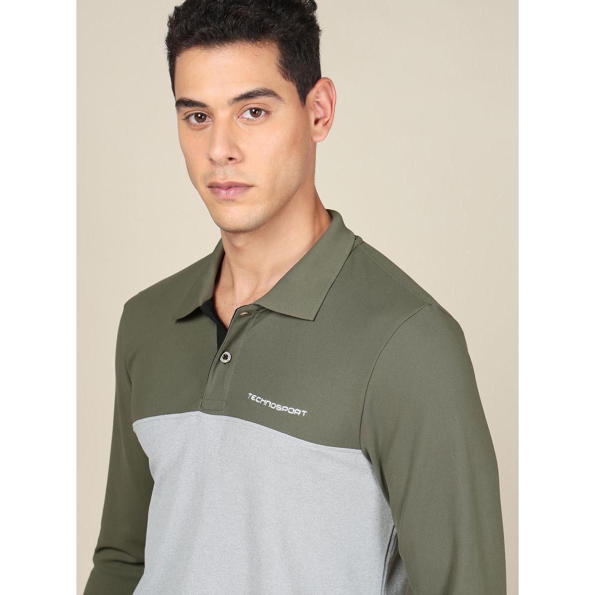 Technosport X Styli  Colorblock Pique Slim Fit Polo T-Shirt with Long Sleeves-men-clothing-sportswearandactivewear-tshirtsandpolos-image-3