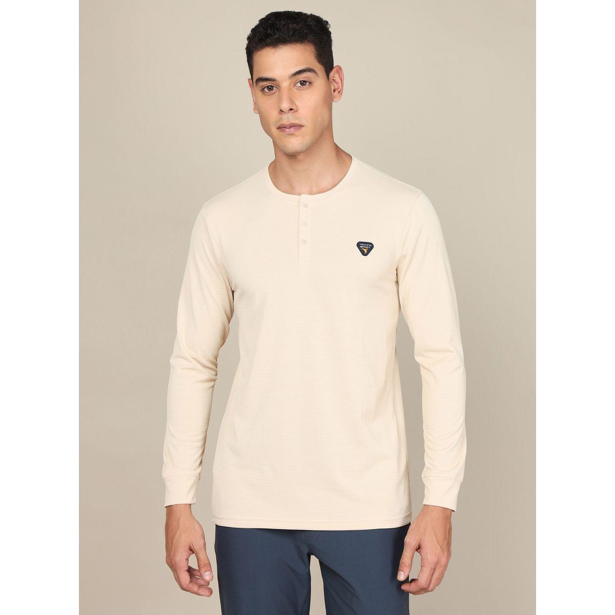 Technosport X Styli  Badge Detail Pique T-Shirt-men-clothing-sportswearandactivewear-tshirtsandpolos-image-1